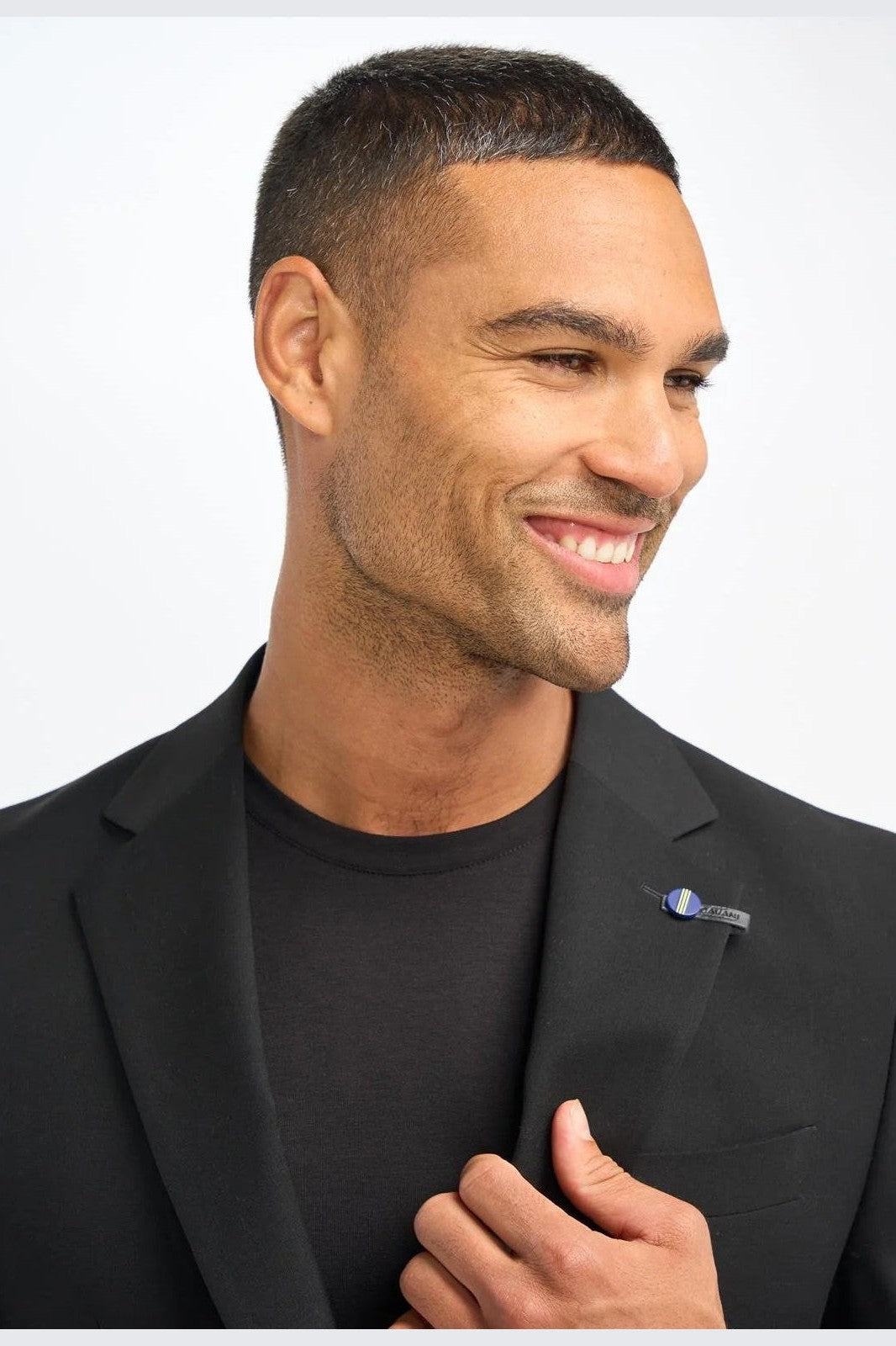 MALIBU – PLAIN BLACK TAILORED FIT BLAZER CAVANI