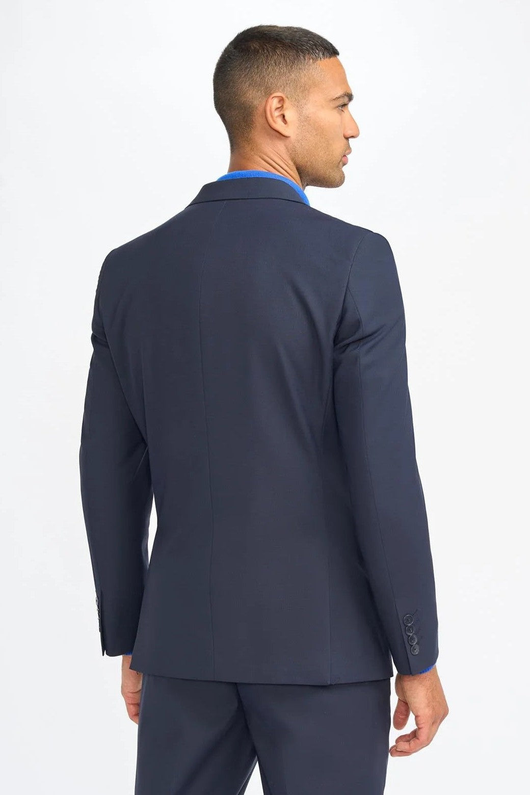 MALIBU – NAVY BLUE TAILORED FIT BLAZER CAVANI