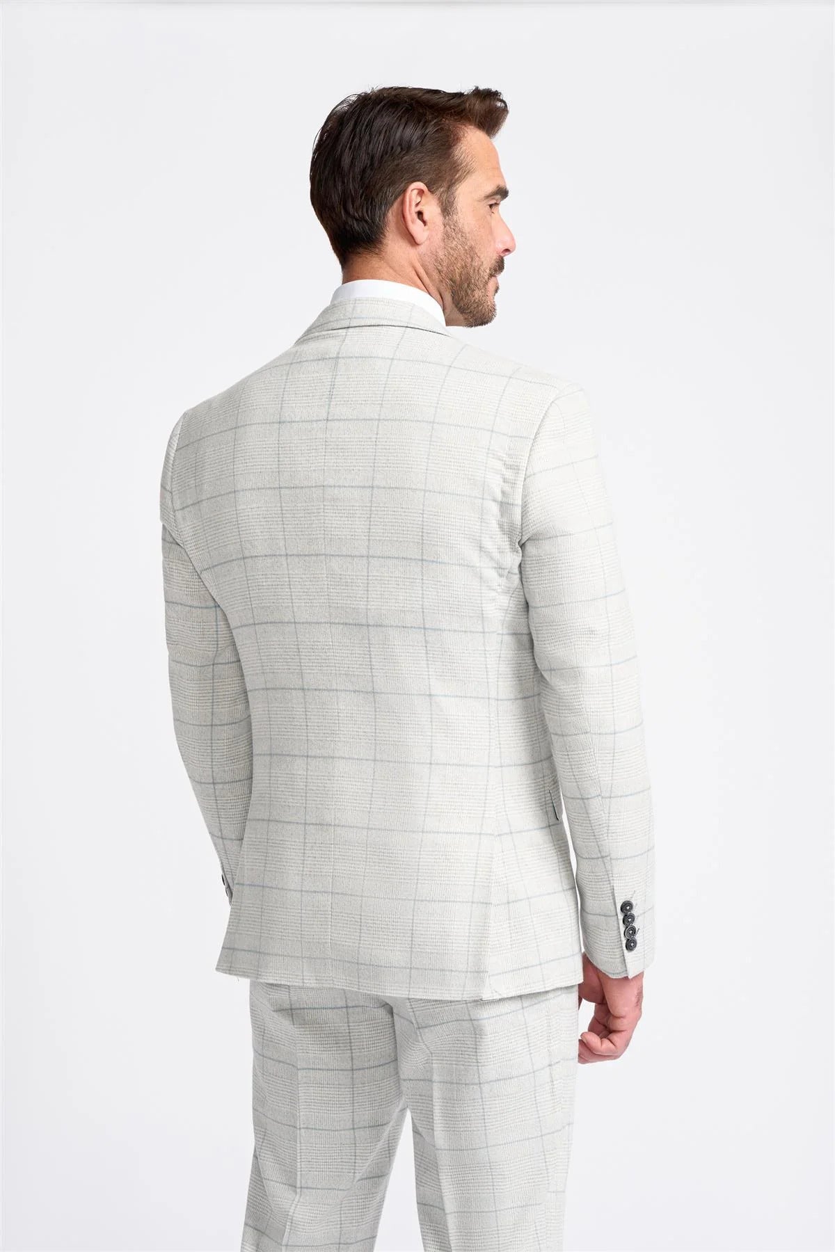 RADHIKA - WHITE CHECK BLAZER CAVANI