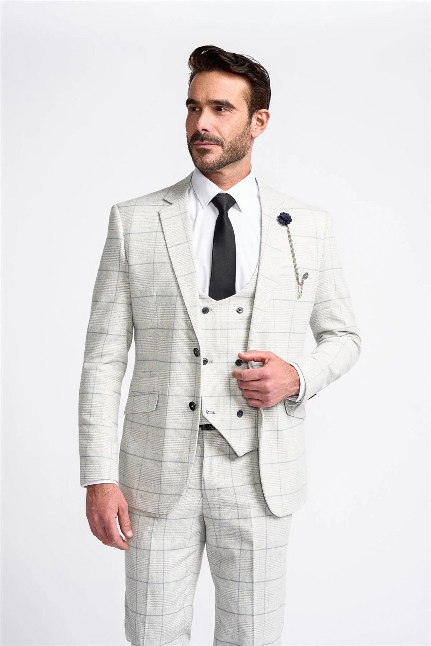 RADHIKA - WHITE CHECK BLAZER CAVANI