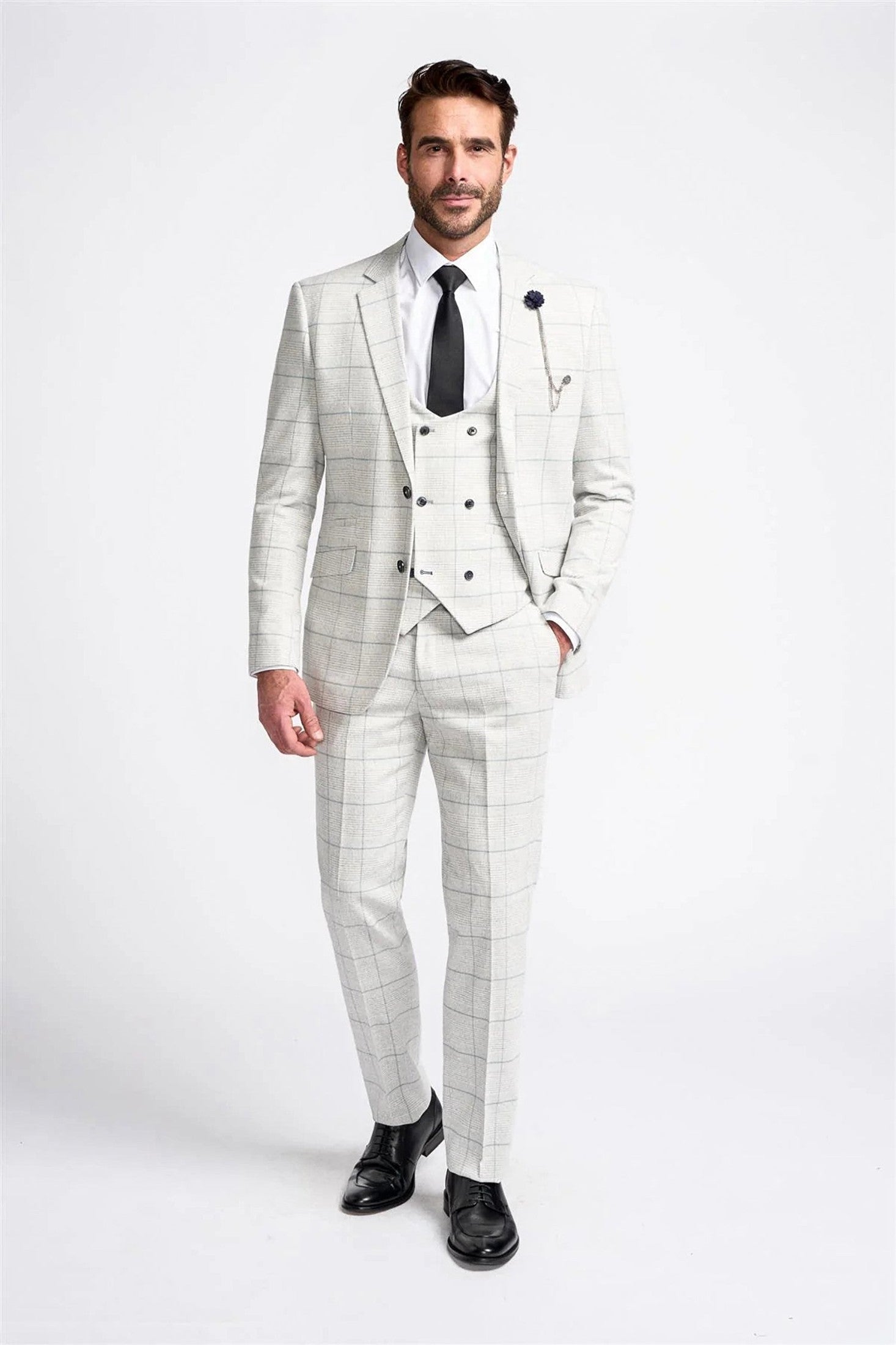 RADHIKA - WHITE CHECK BLAZER CAVANI