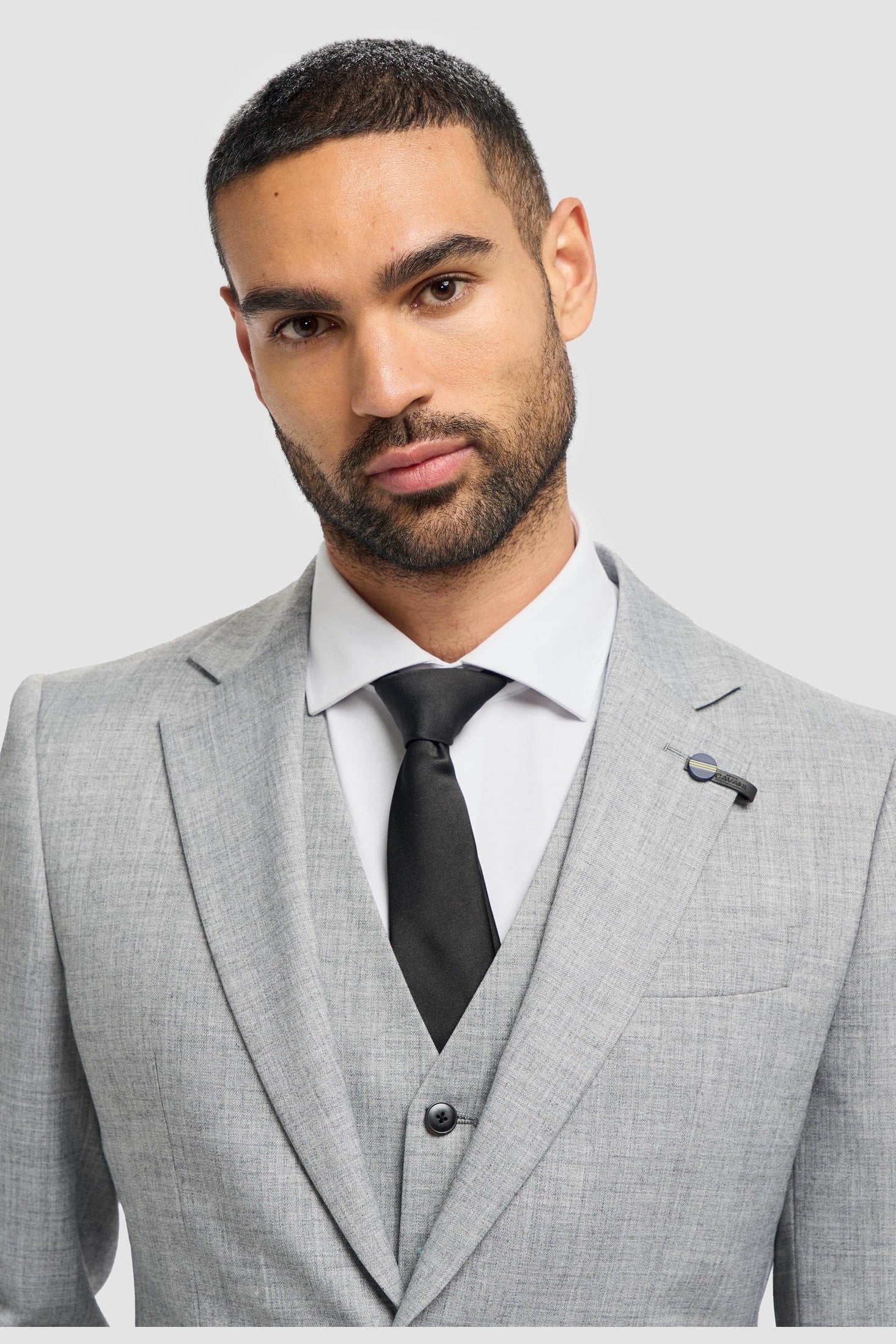 Cavani – Malibu Grey Sharkskin Tailored Fit Jacket for Men’s