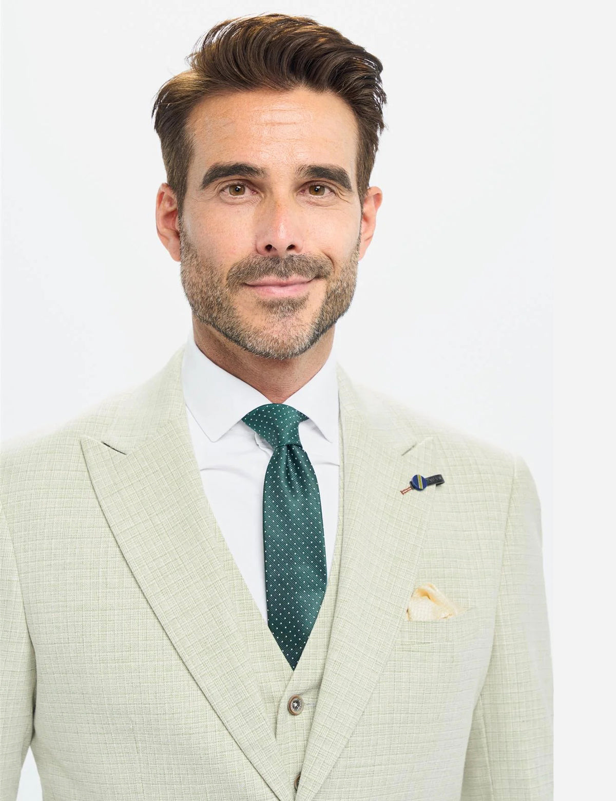 Cavani – Tropez Tailored 3 Piece Suit in Green