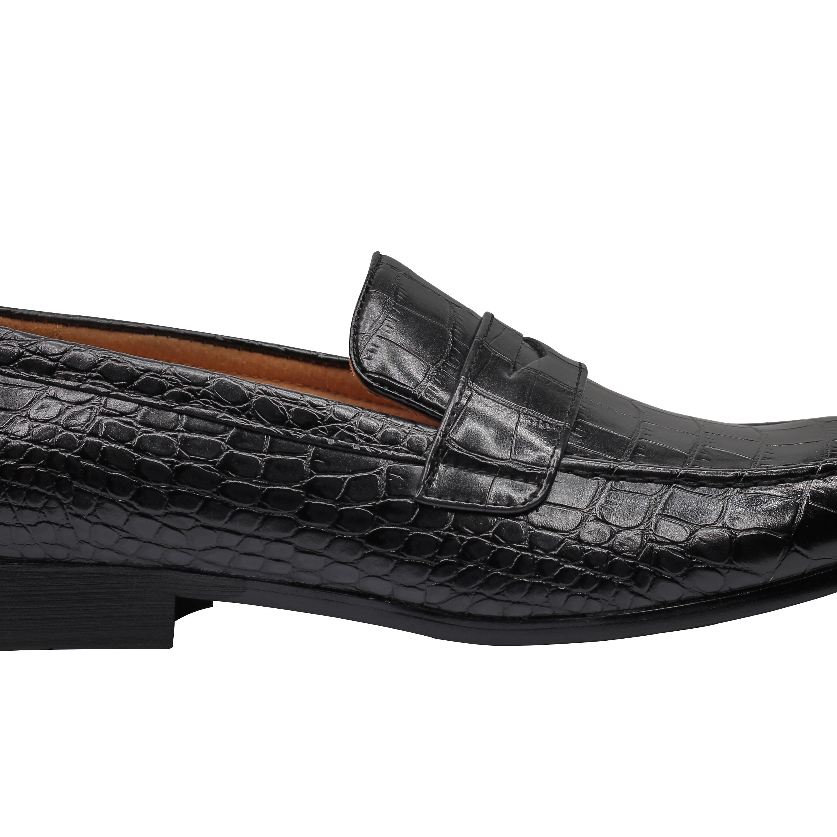 PRINTED PENNY LOAFERS