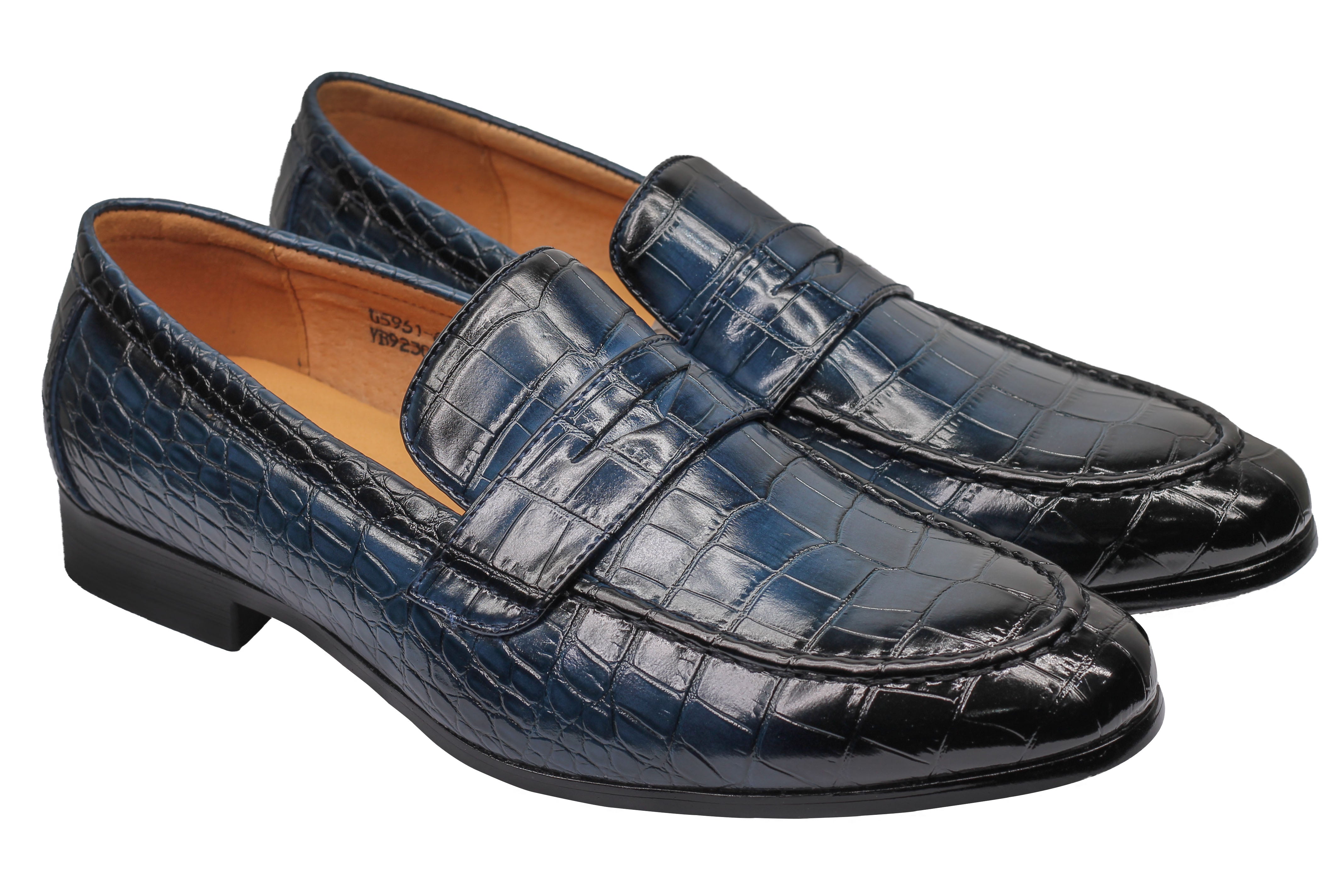 PRINTED PENNY LOAFERS