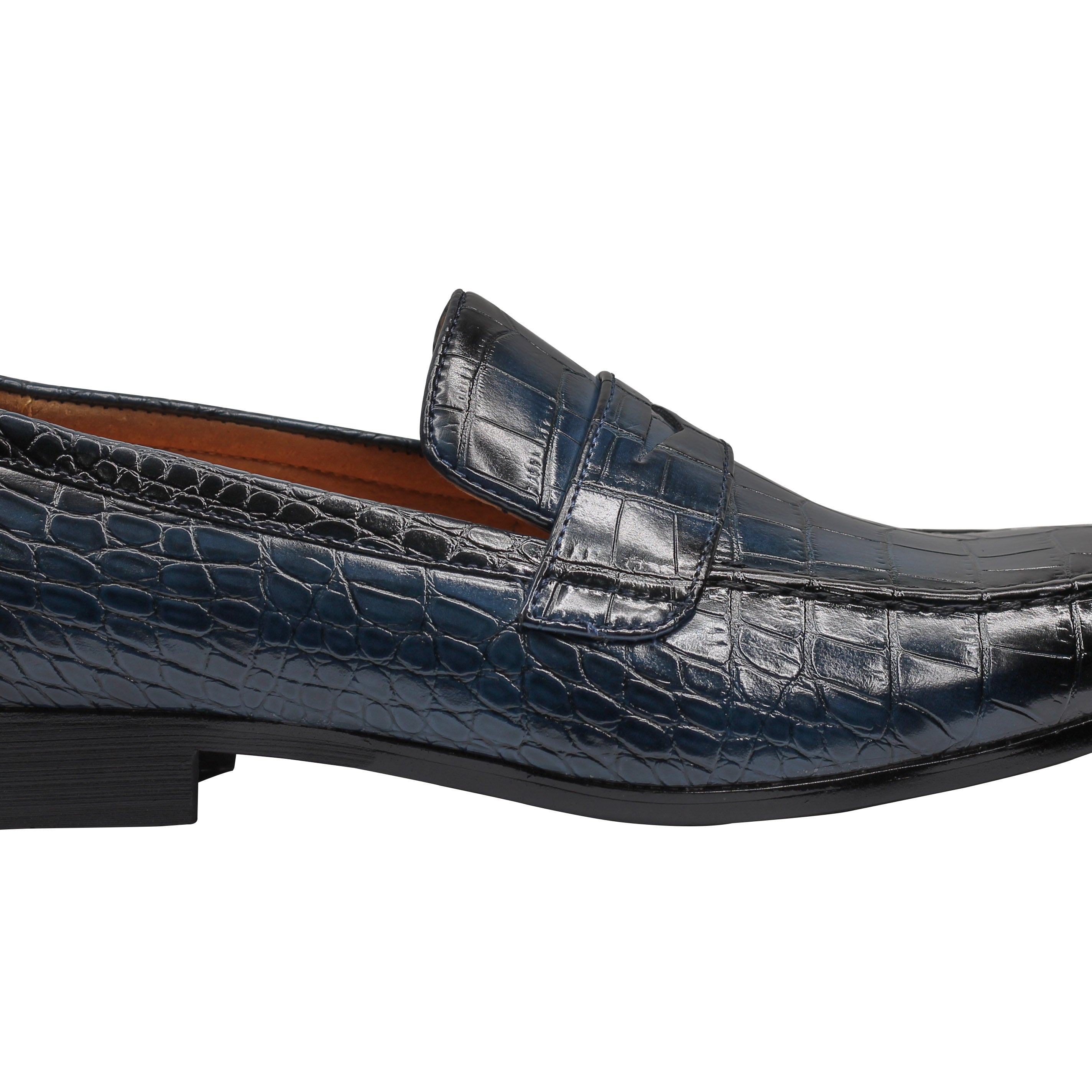 PRINTED PENNY LOAFERS