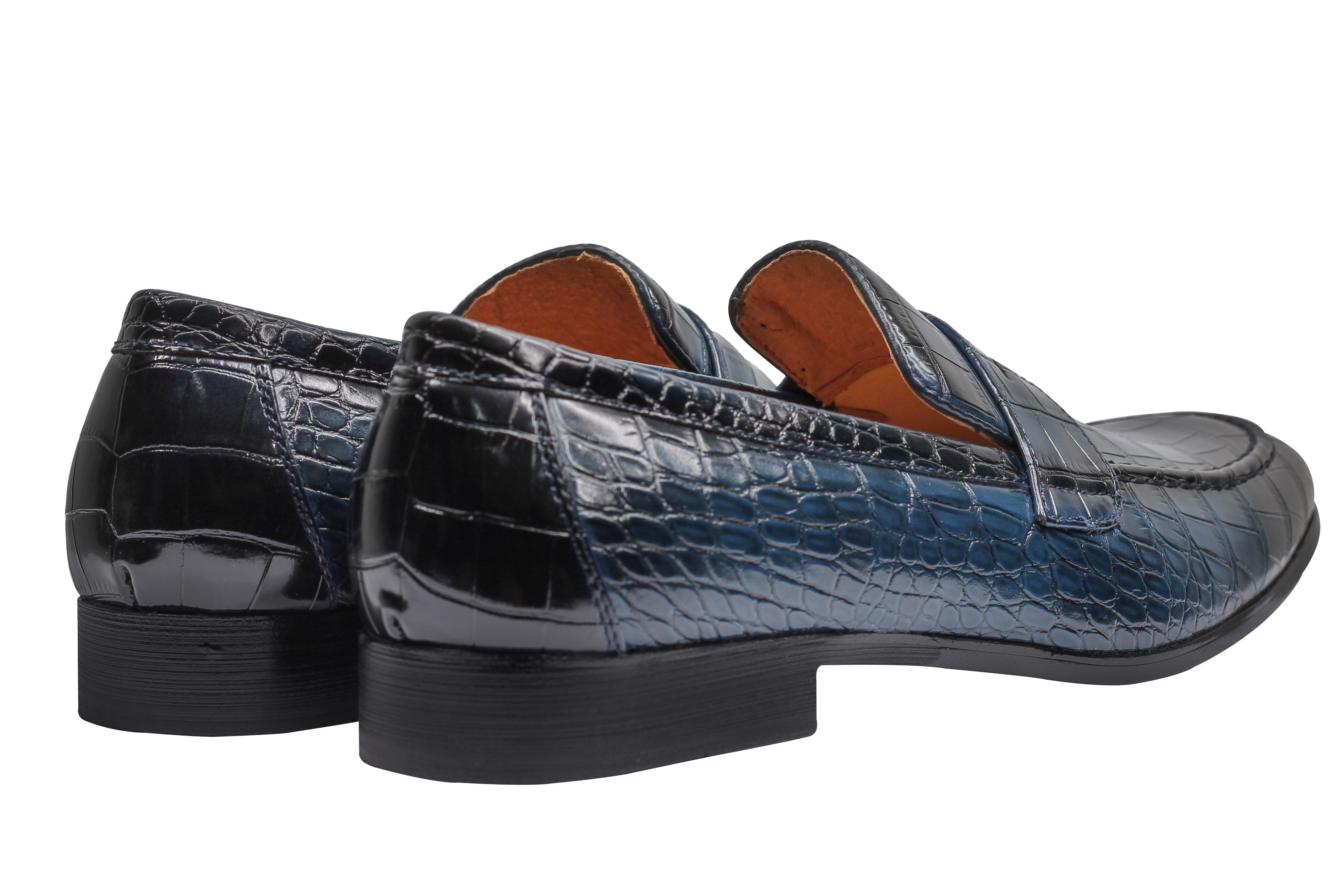 PRINTED PENNY LOAFERS