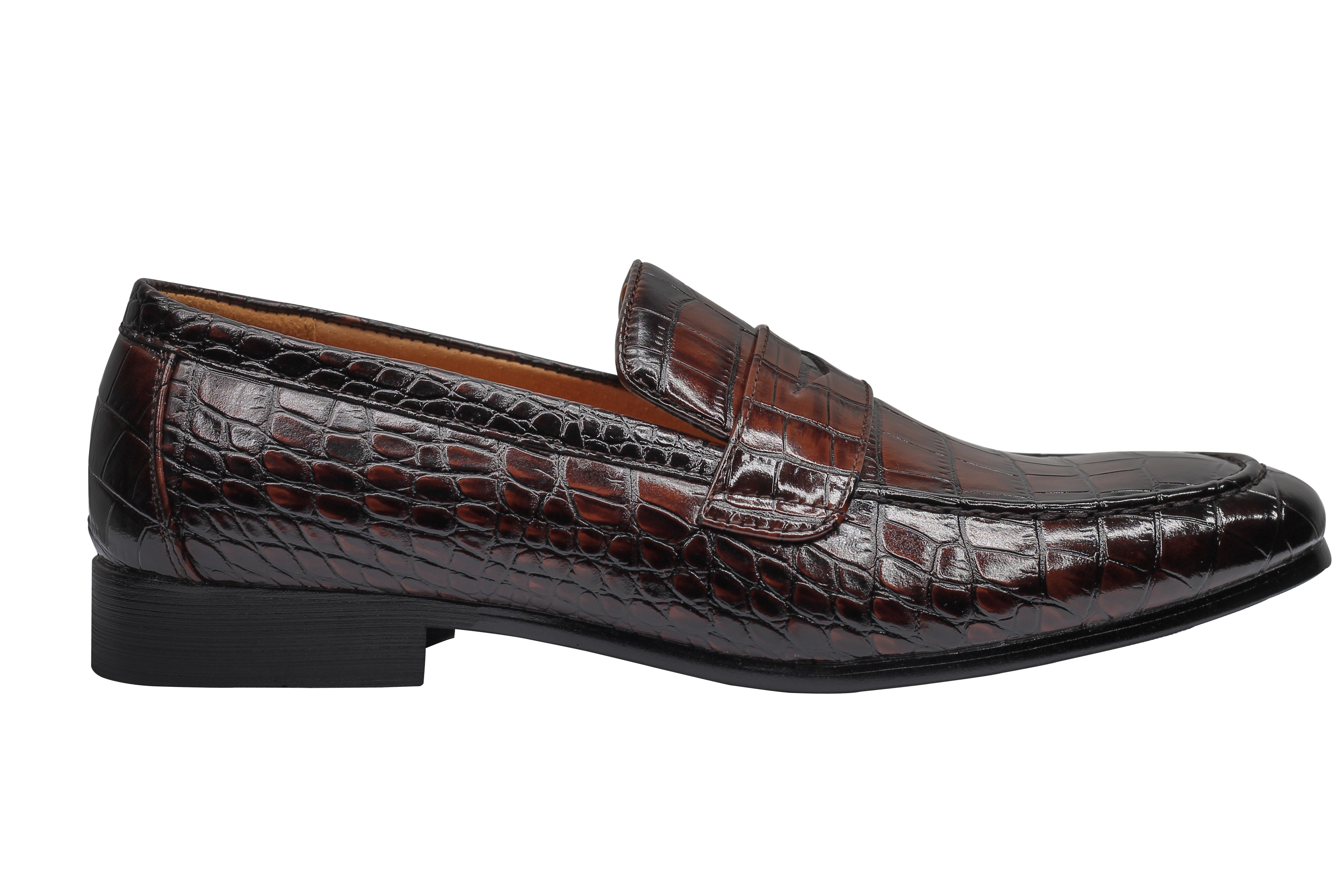 PRINTED PENNY LOAFERS