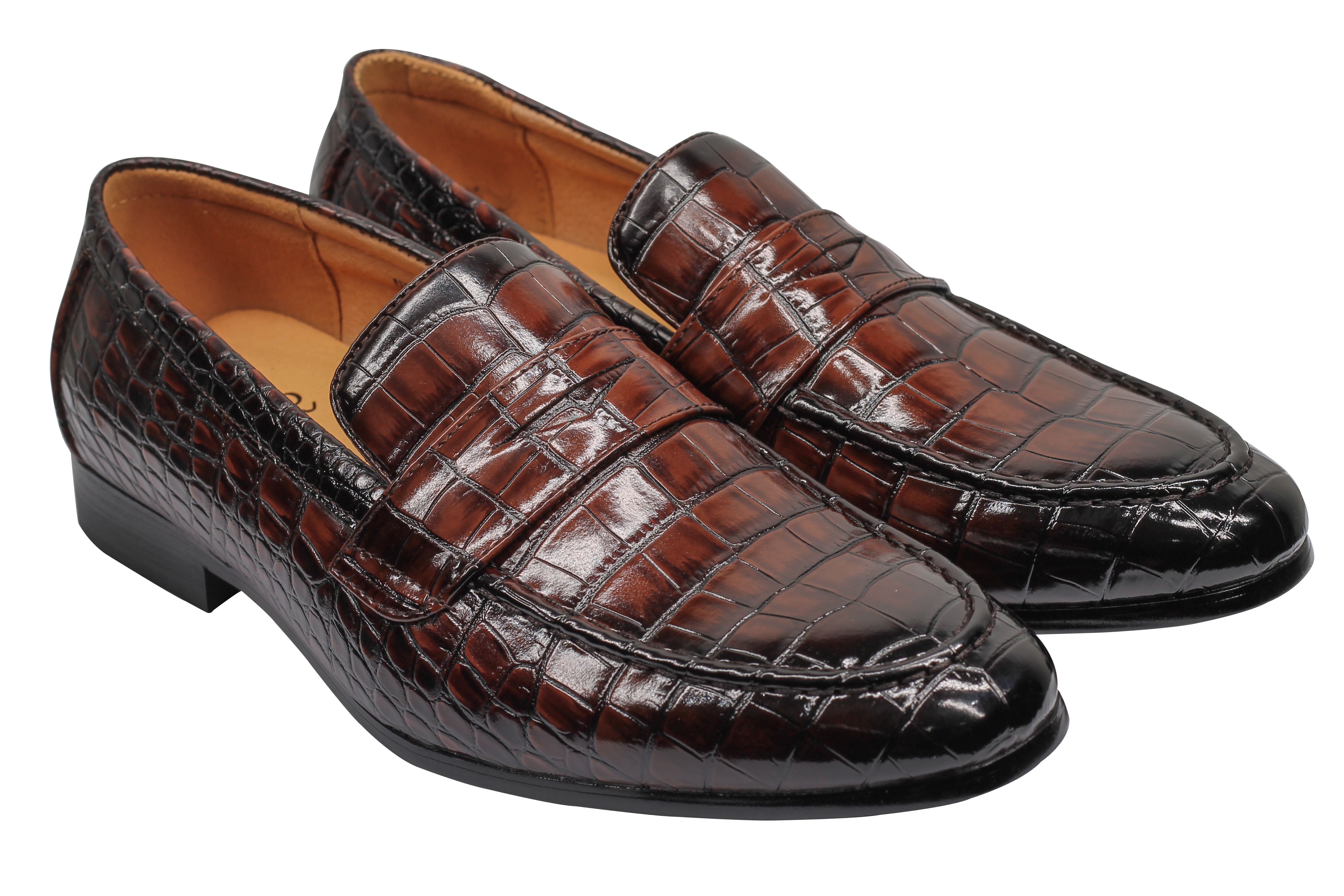 PRINTED PENNY LOAFERS