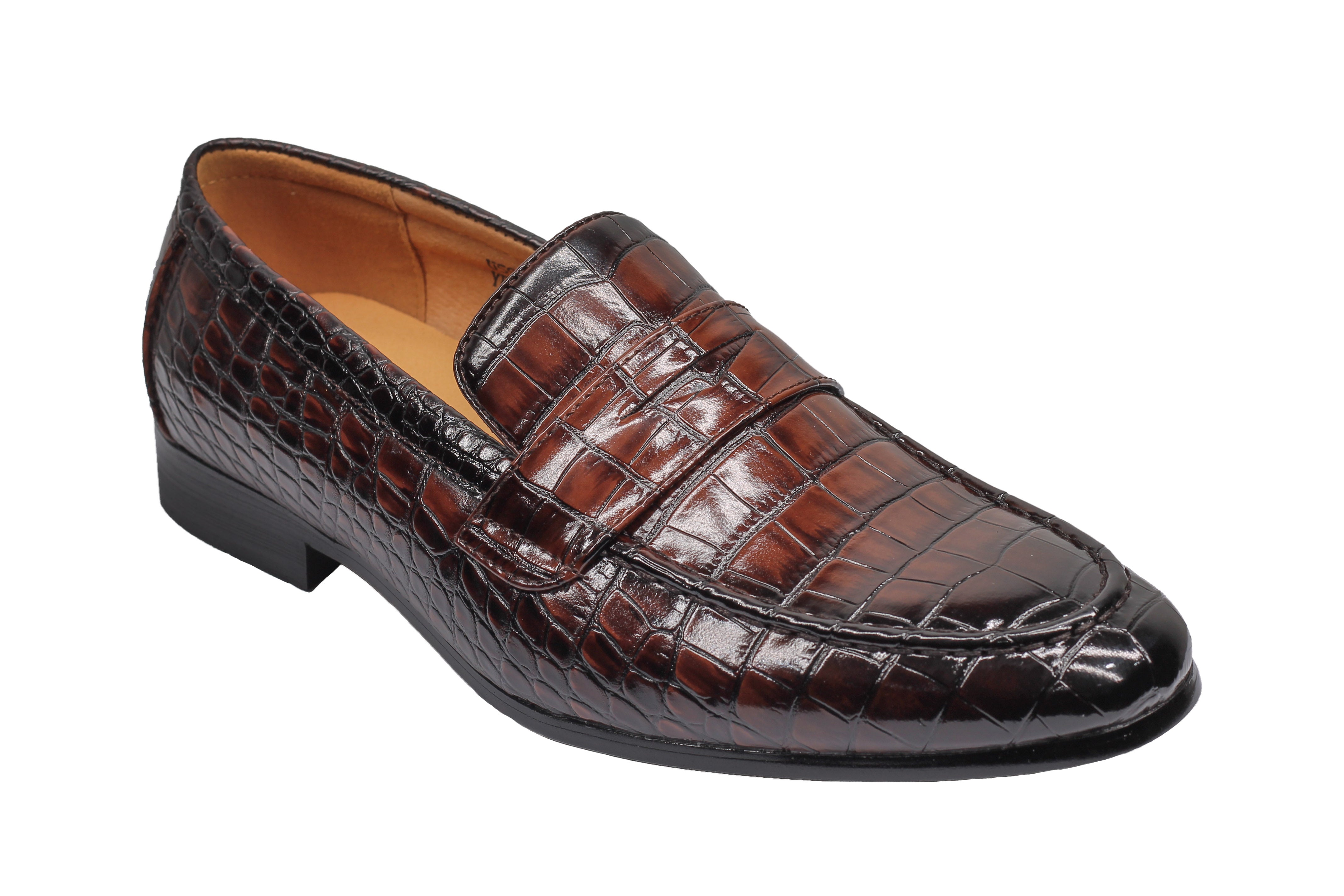 PRINTED PENNY LOAFERS