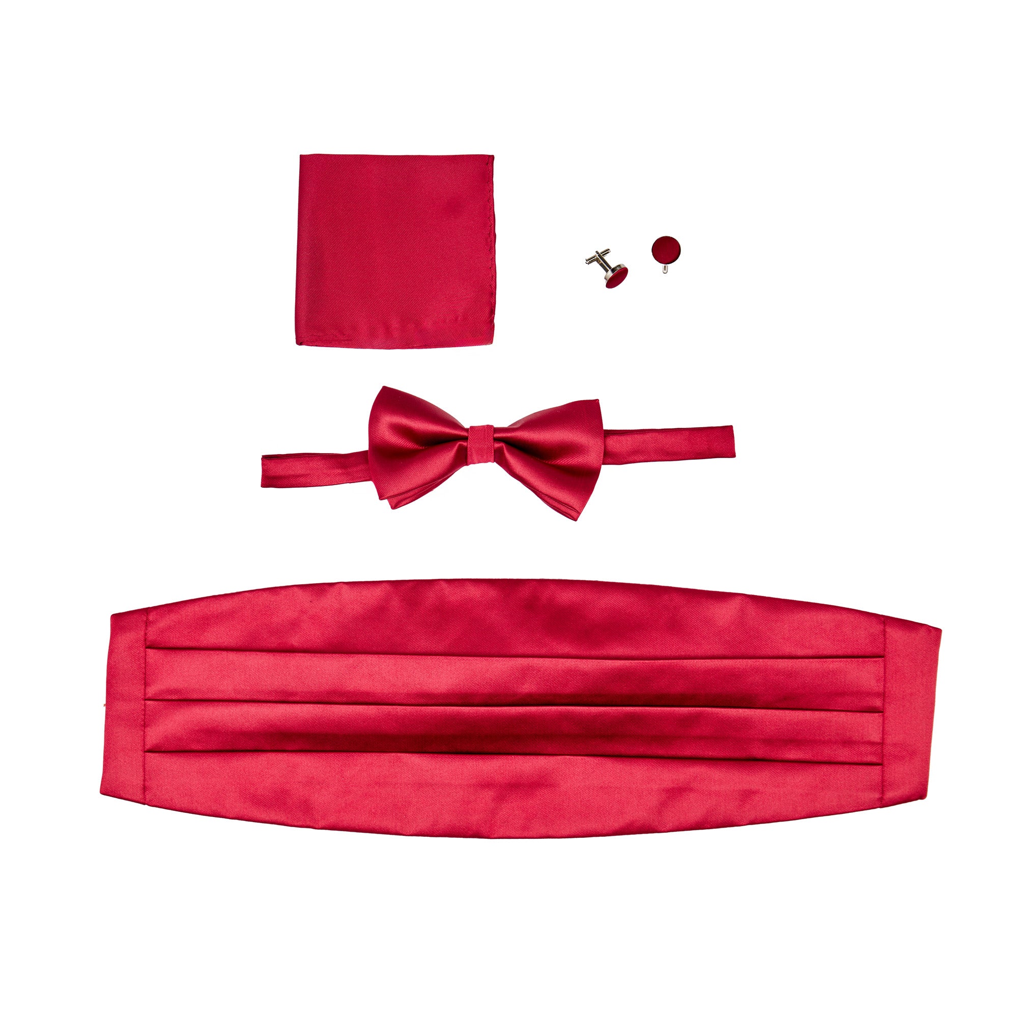 MAROON CUMMERBUND SET