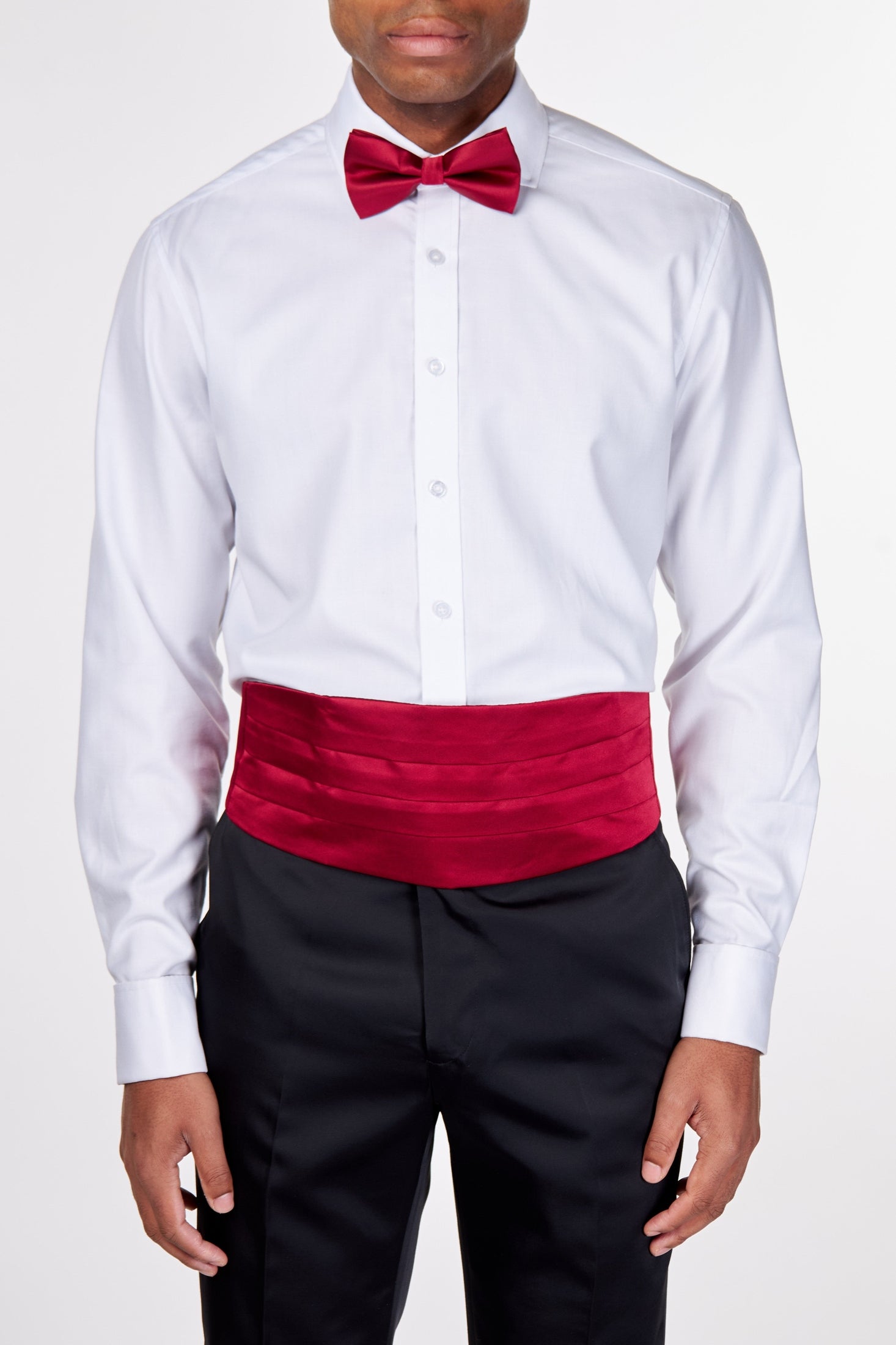 MAROON CUMMERBUND SET