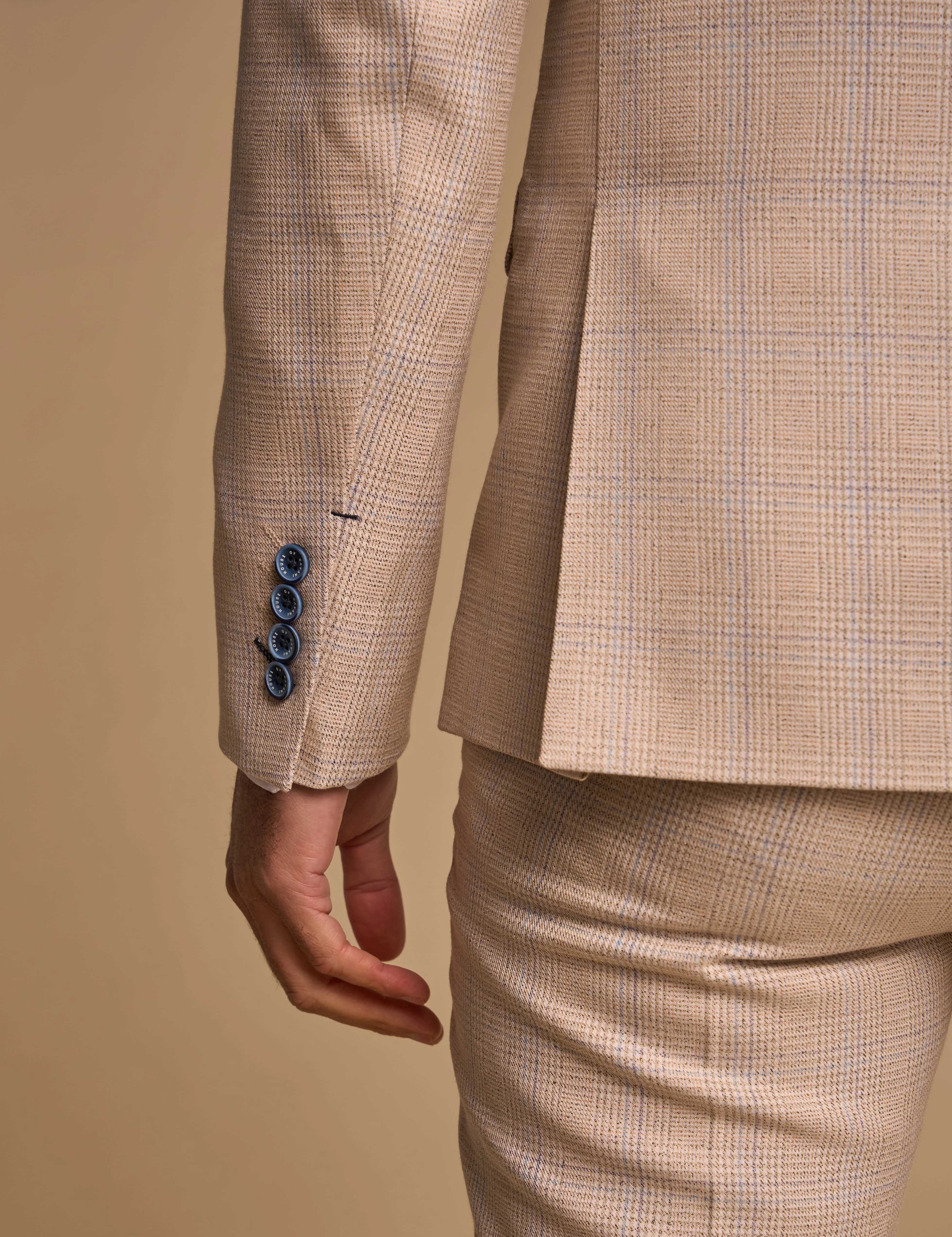 CARIDI - BEIGE 2 PIECE DOUBLE BREASTED SUIT BY CAVANI