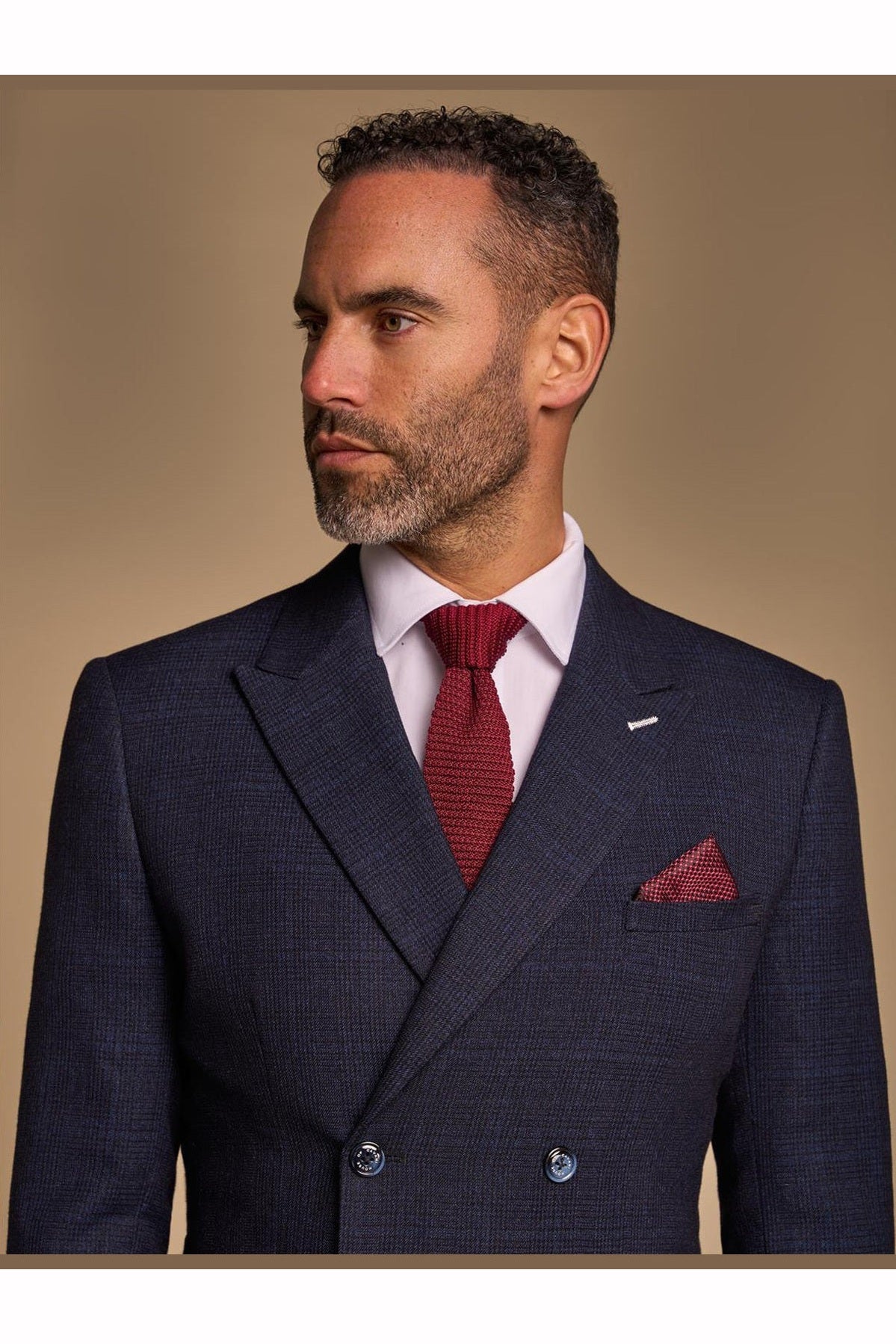 CARIDI - NAVY 2 PIECE DOUBLE BREASTED SUIT BY CAVANI CAVANI