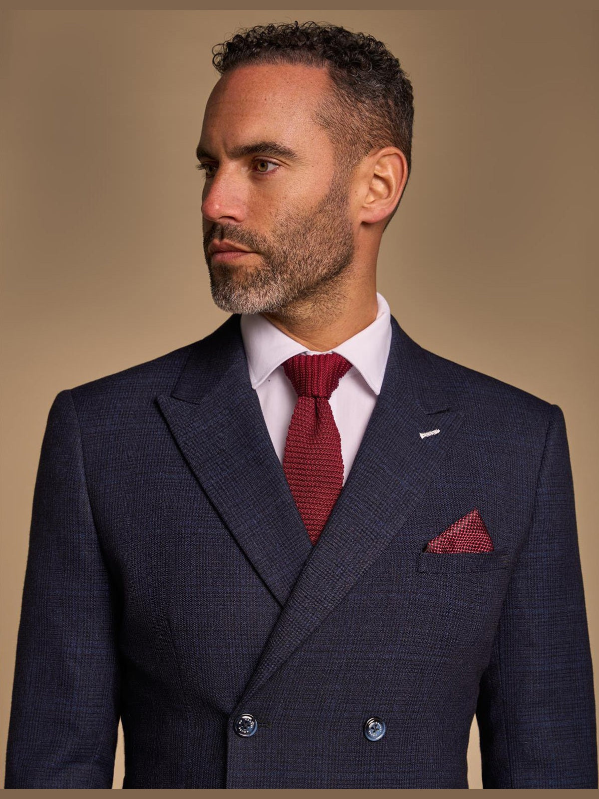 CARIDI - NAVY 2 PIECE DOUBLE BREASTED SUIT BY CAVANI CAVANI