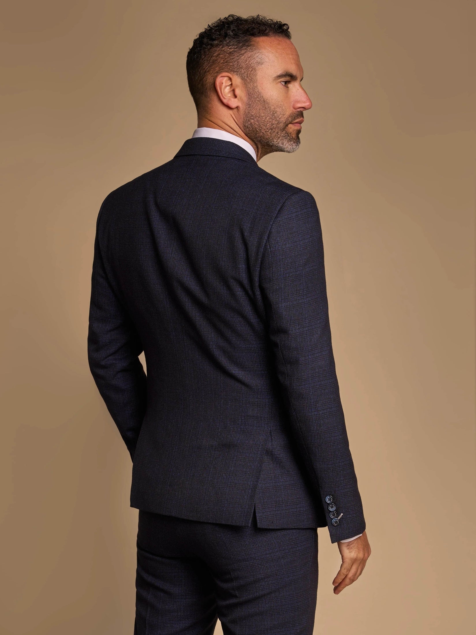 CARIDI - NAVY 2 PIECE DOUBLE BREASTED SUIT BY CAVANI CAVANI