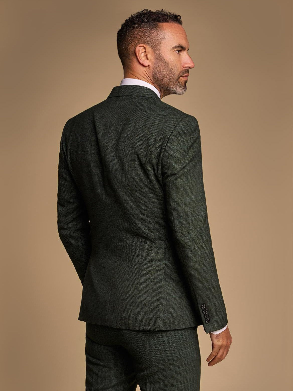 CARIDI - OLIVE 2 PIECE DOUBLE BREASTED SUIT BY CAVANI CAVANI