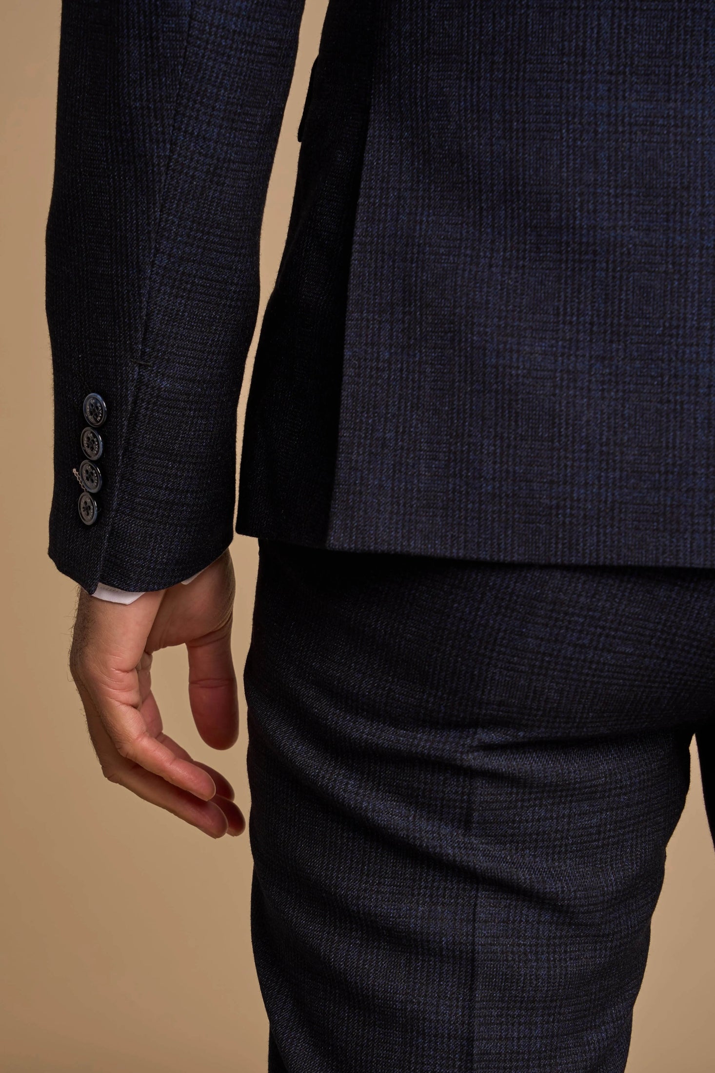 CARIDI – NAVY DOUBLE BREASTED BLAZER CAVANI