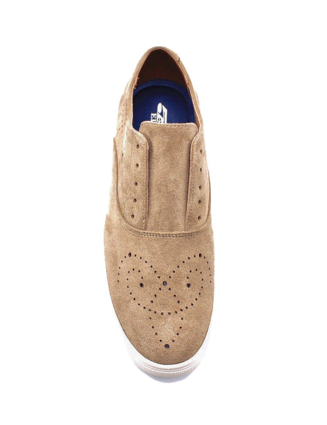 Mens Beige Suede Sports Sneaker Brogue Details