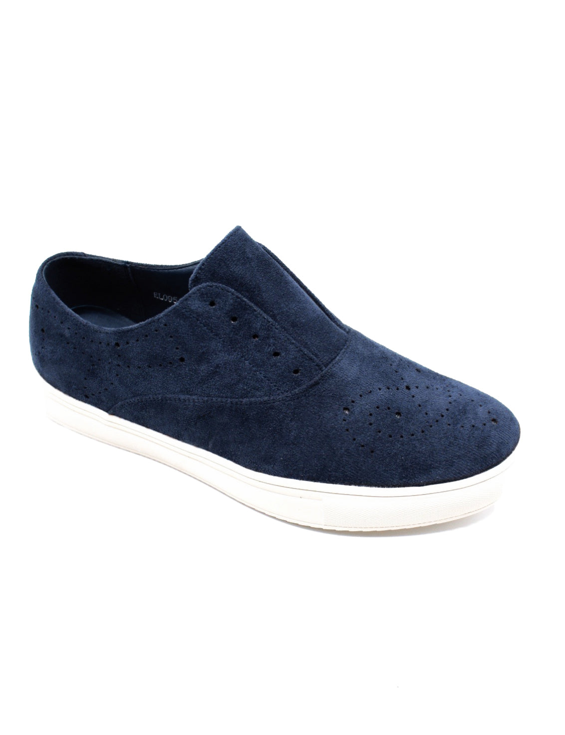 Mens Navy Suede Sports Sneaker Brogue Details