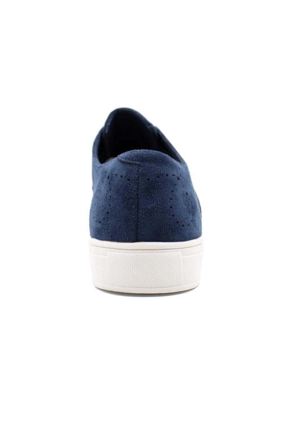 Mens Navy Suede Sports Sneaker Brogue Details