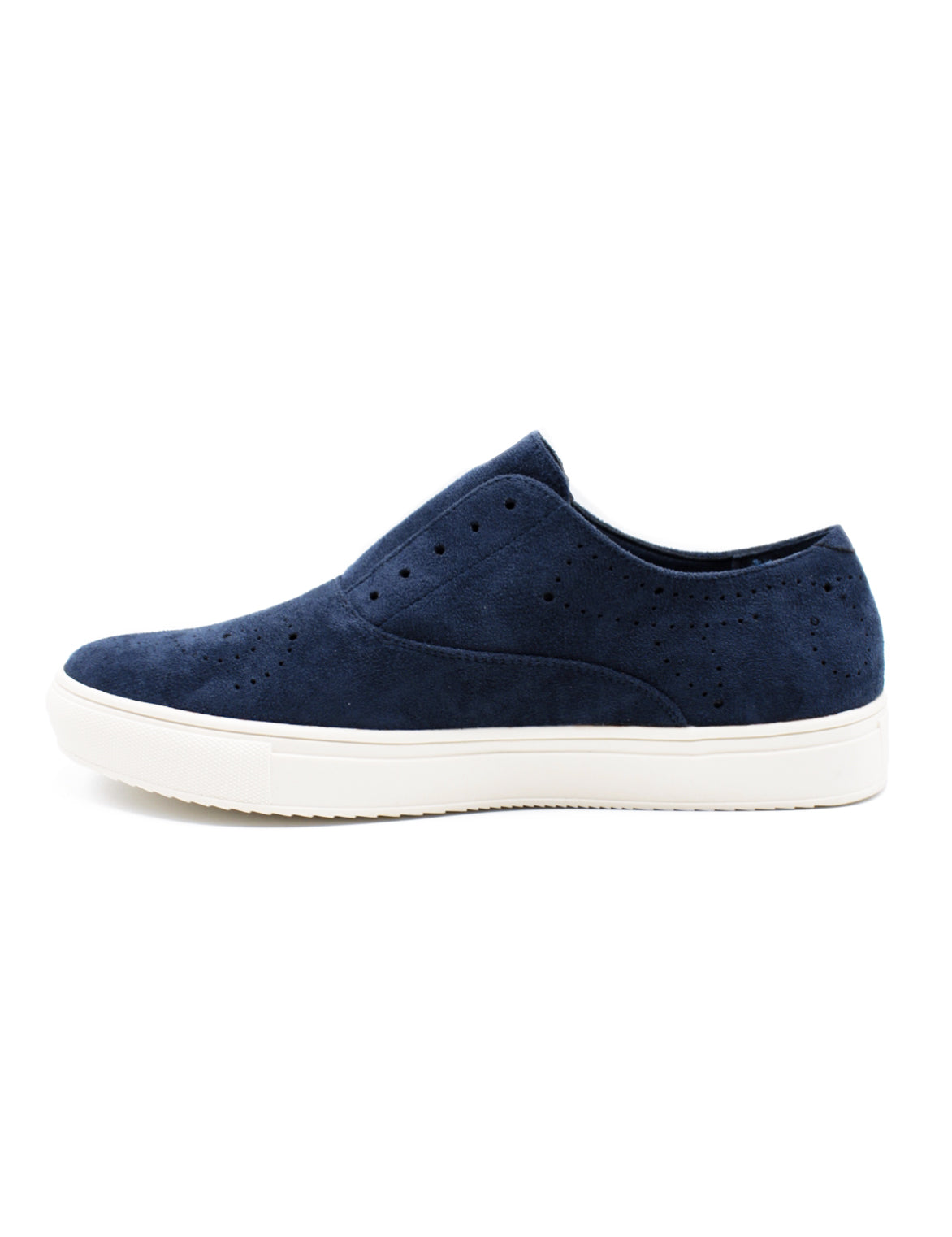 Mens Navy Suede Sports Sneaker Brogue Details