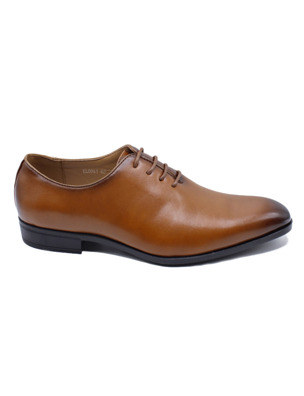 Men’s Brown Wholecut Oxford Dress Shoes – Faux Leather