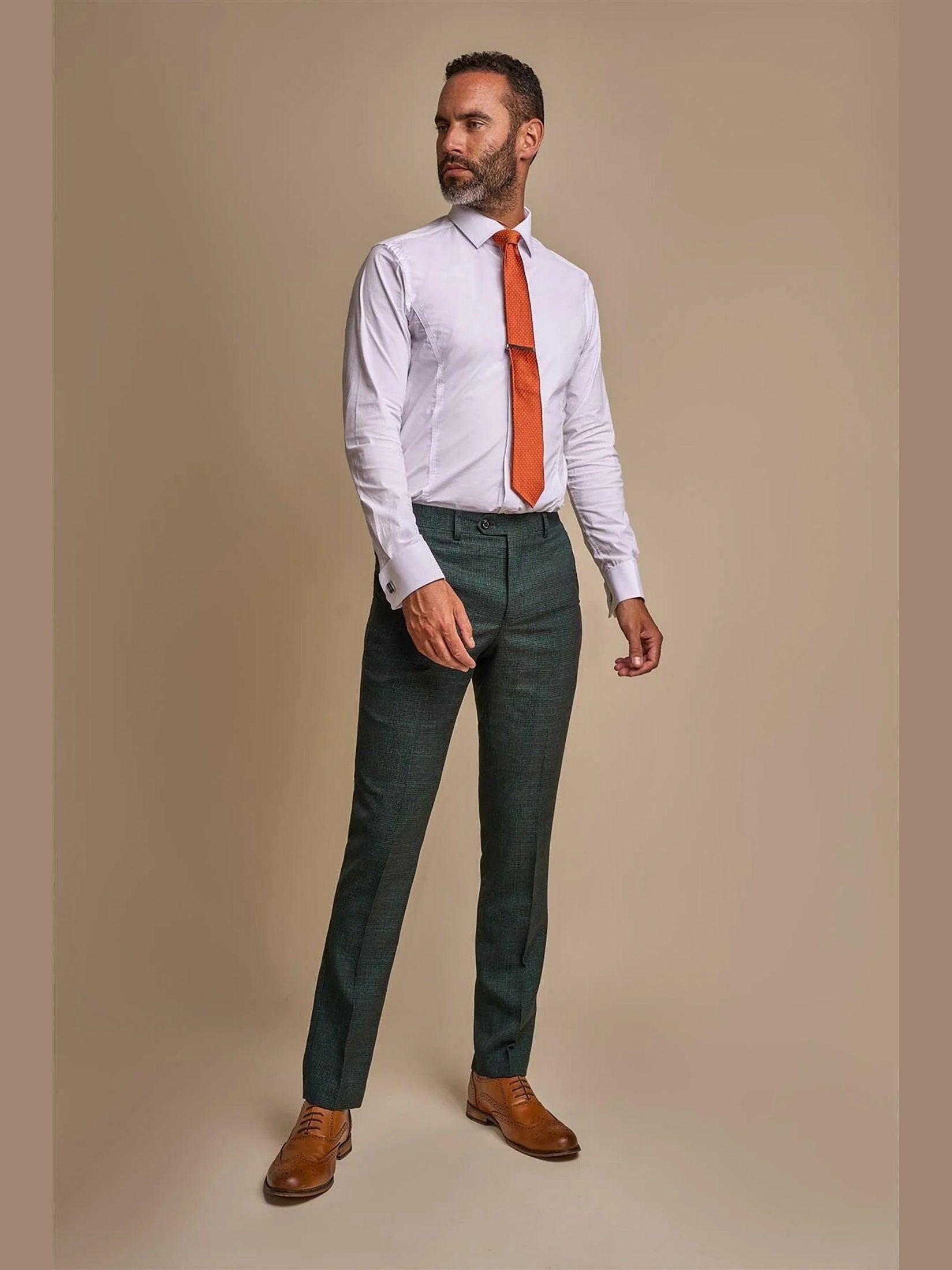 CARIDI - OLIVE 2 PIECE DOUBLE BREASTED SUIT BY CAVANI CAVANI