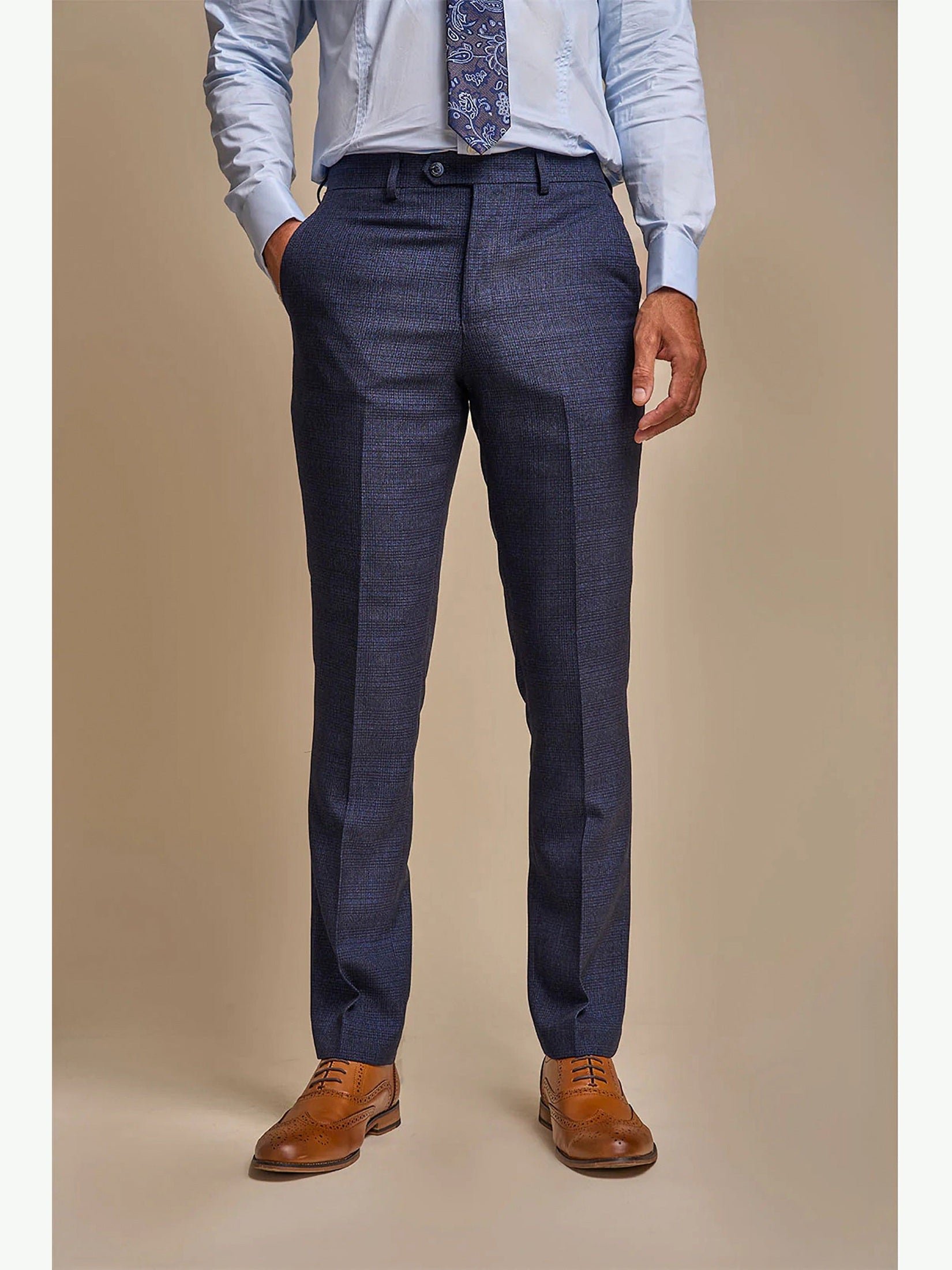 CARIDI - NAVY 2 PIECE DOUBLE BREASTED SUIT BY CAVANI CAVANI