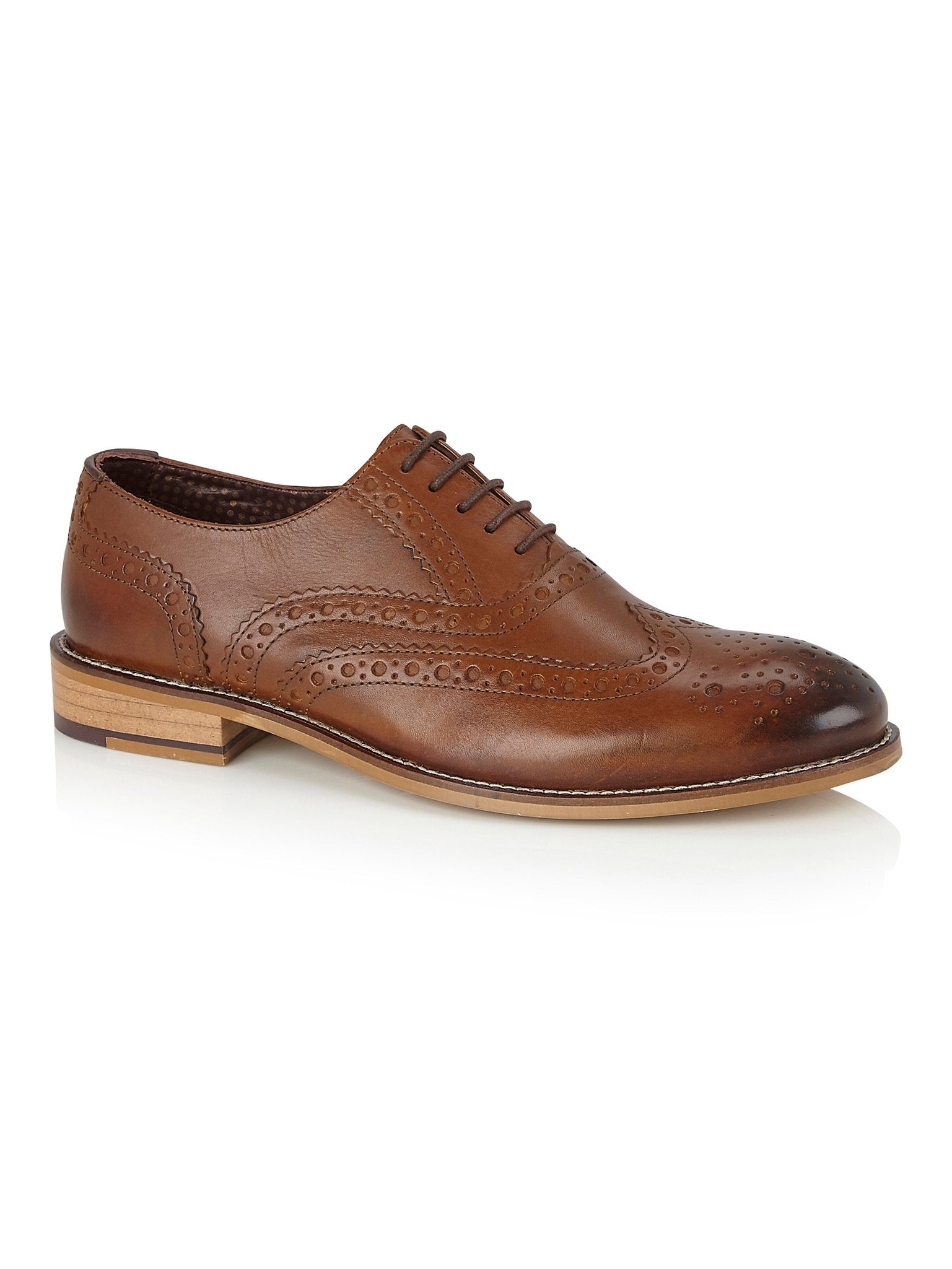 OXFORD BROGUES IN CHESTNUT