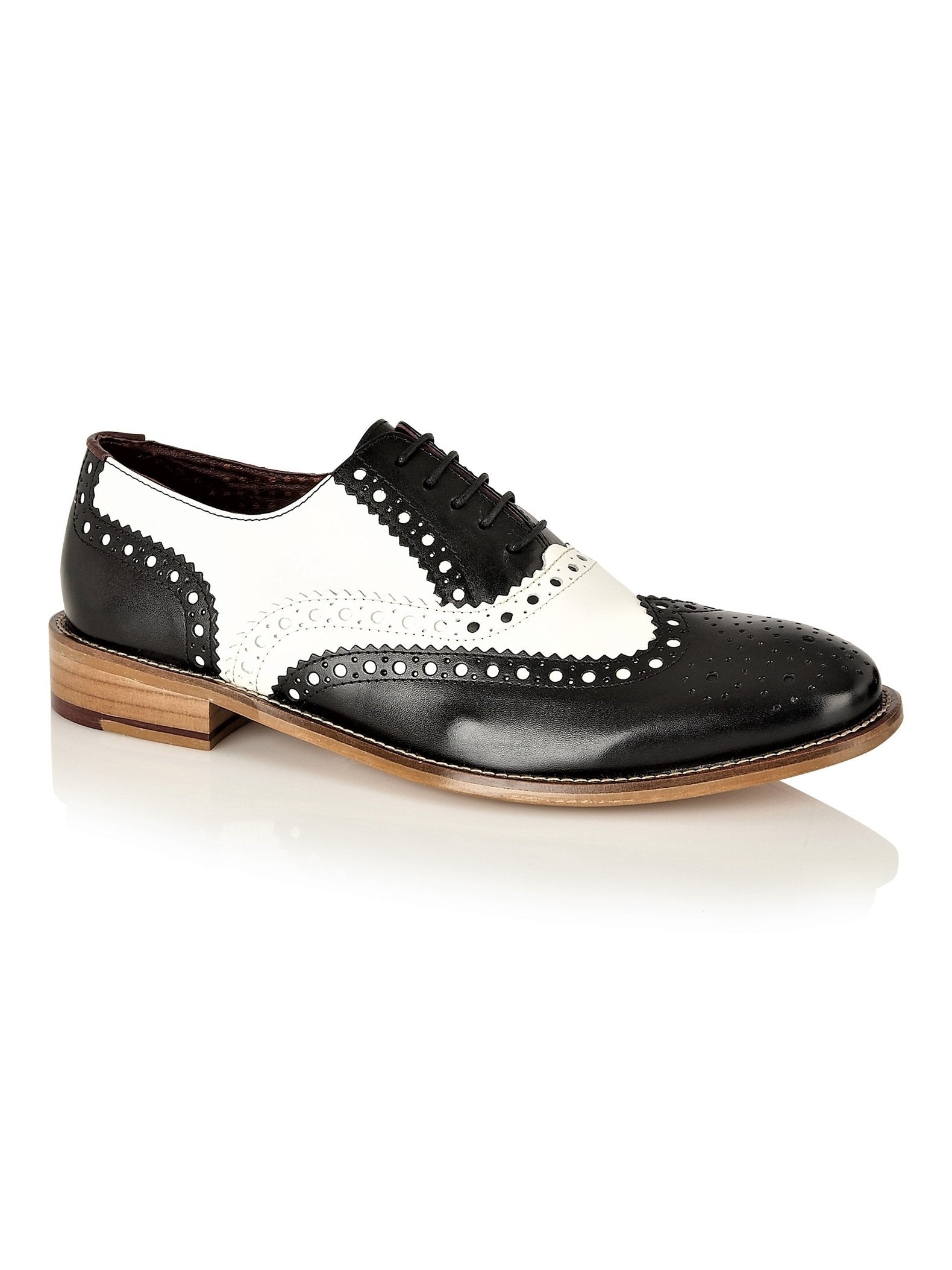 TWO TONE OXFORD BROGUES – BLACK & WHITE