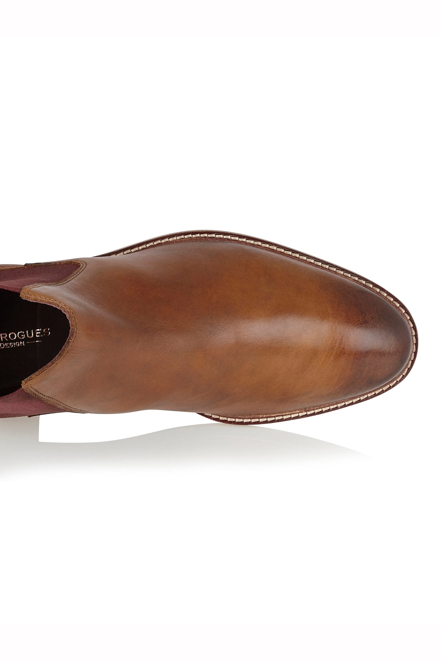 LEATHER CHELSEA BOOTS IN CHESTNUT