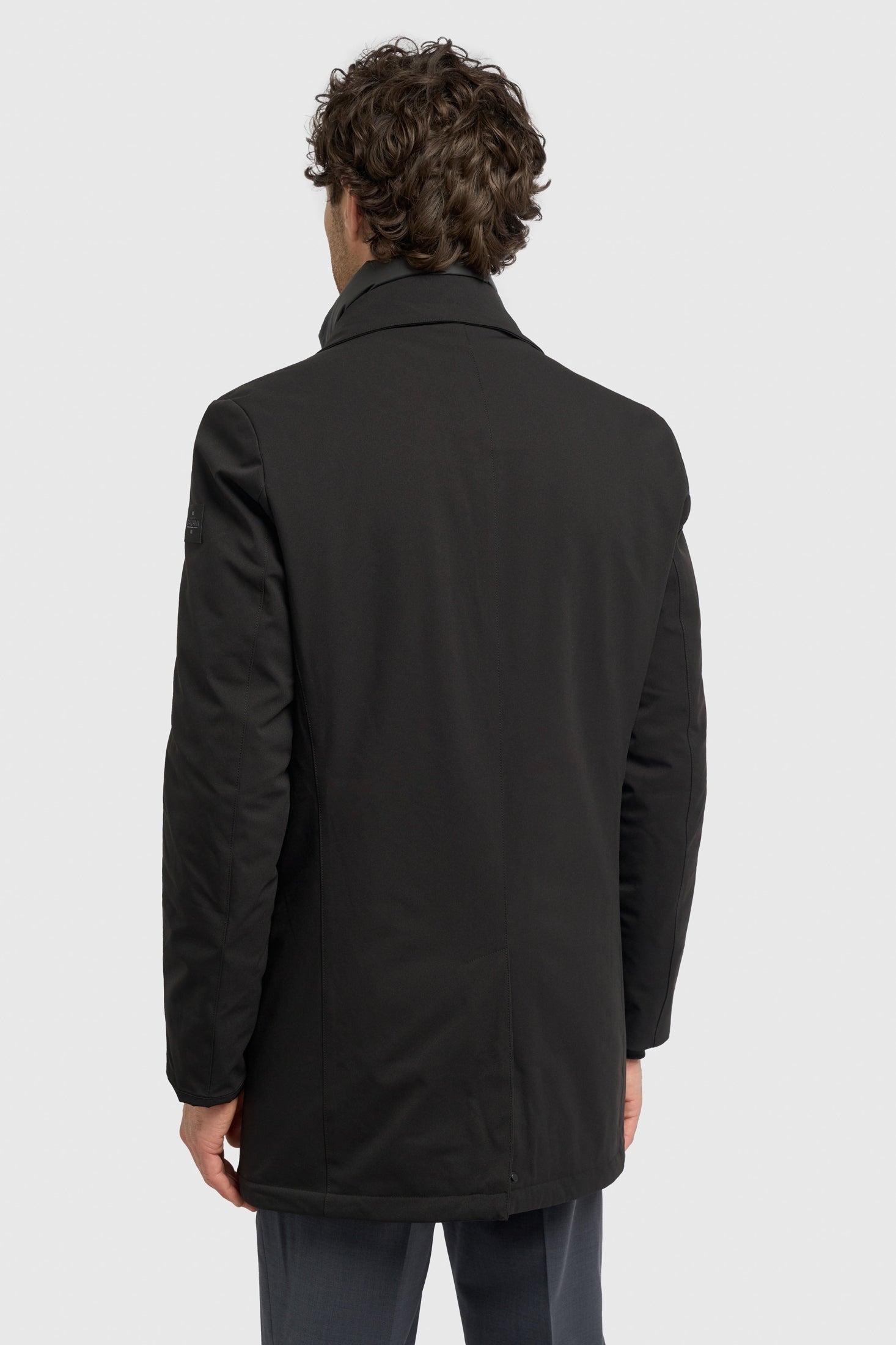 Cavani Heston Mac Black Padded Long Coat – Men’s Winter Overcoat