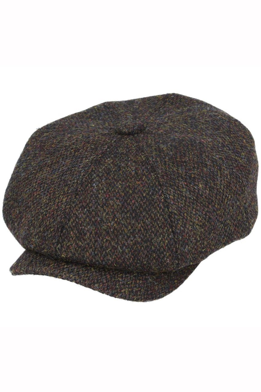 GREEN PURE SCOTTISH WOOL NEWSBOY CAP