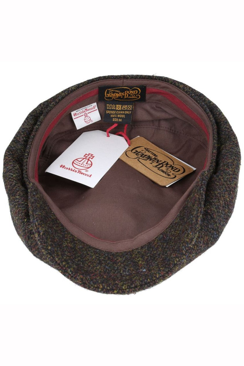 GREEN PURE SCOTTISH WOOL NEWSBOY CAP