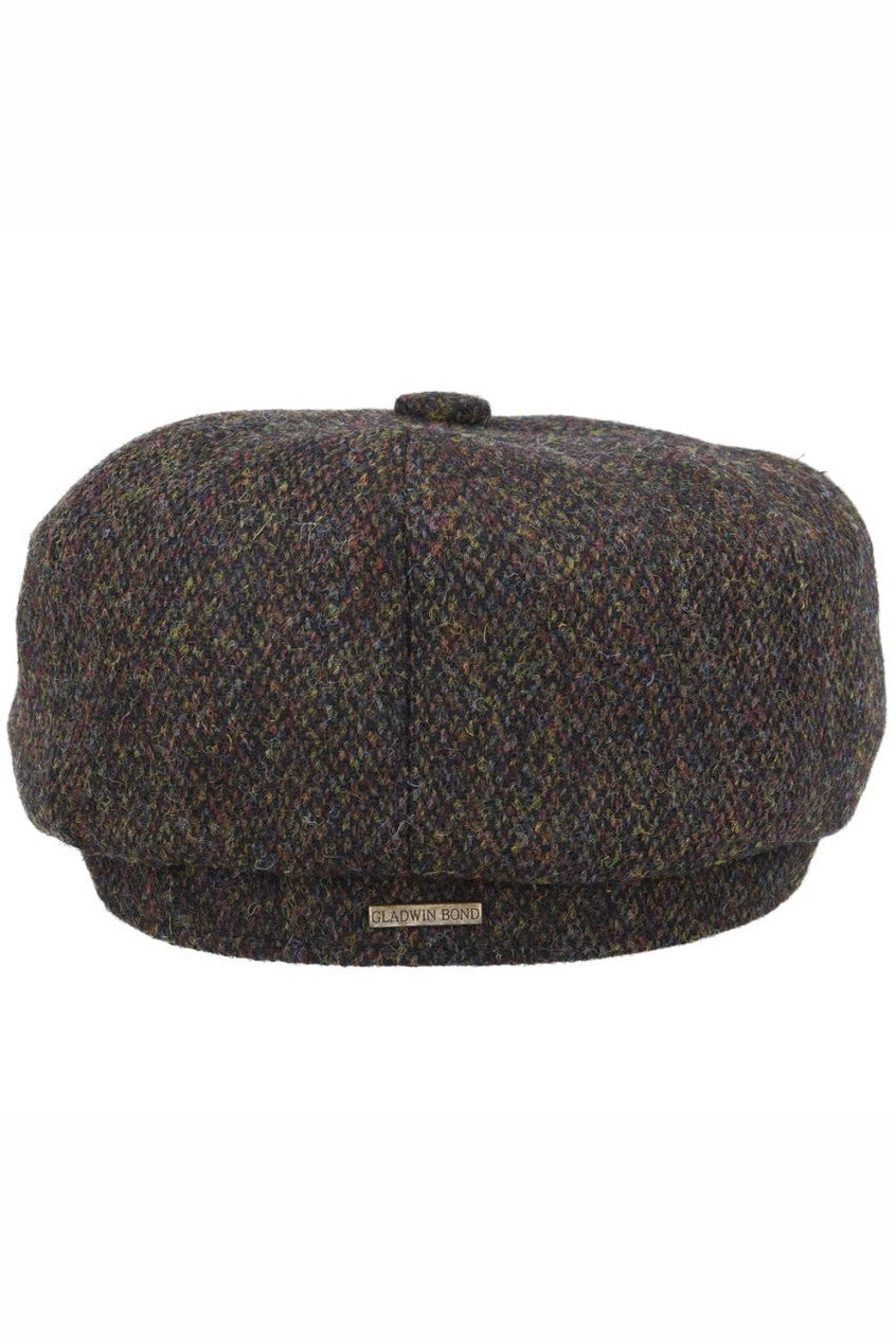 GREEN PURE SCOTTISH WOOL NEWSBOY CAP