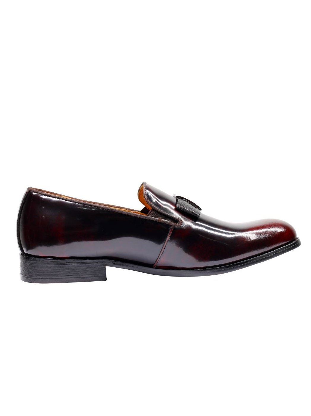MAROON PATENT LEATHER LOAFER