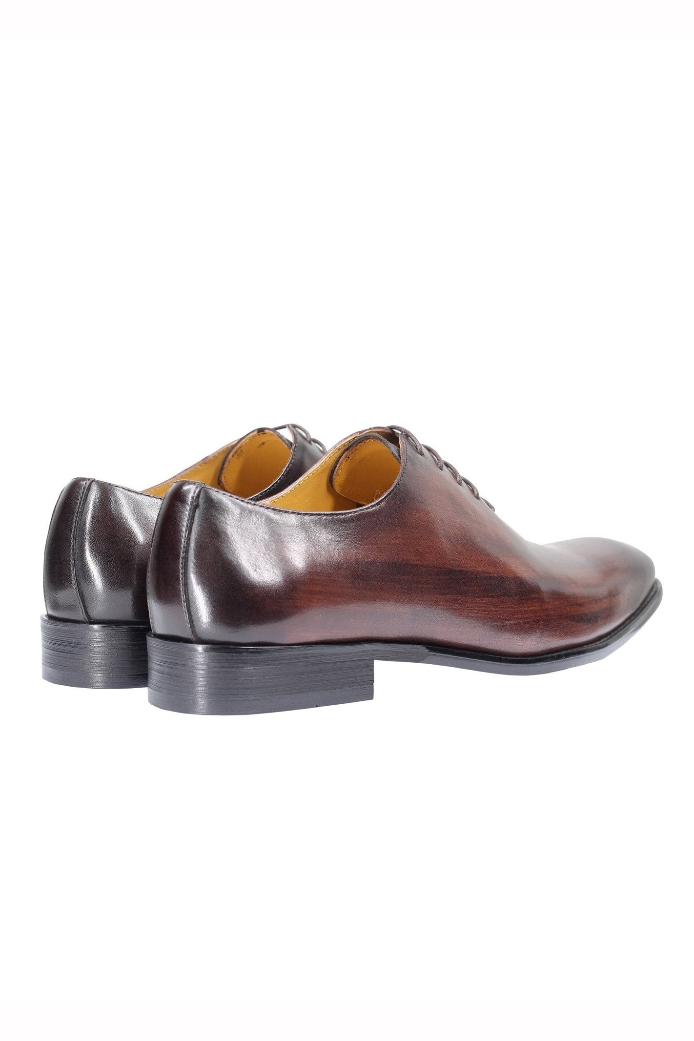 Real Leather Whole cut Lace Ups Black/Brown