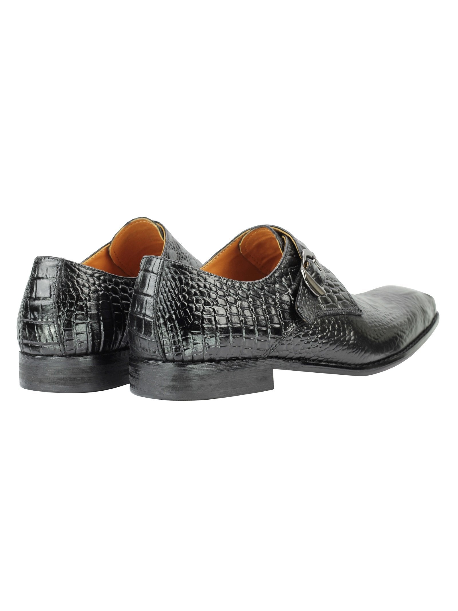 BLACK PATENT LEATHER MONK