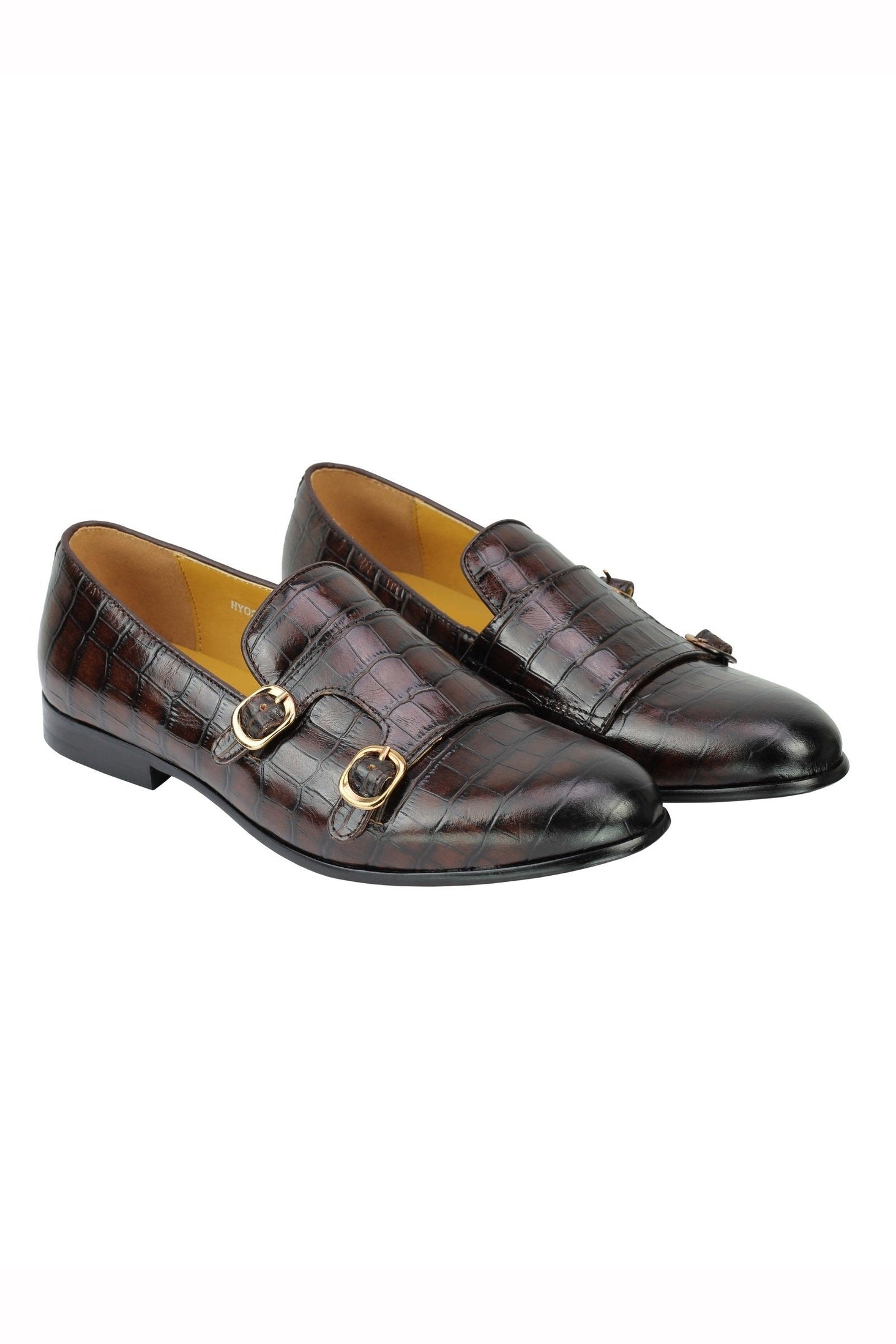 BROWN POLISHED DOUBLE MONKS