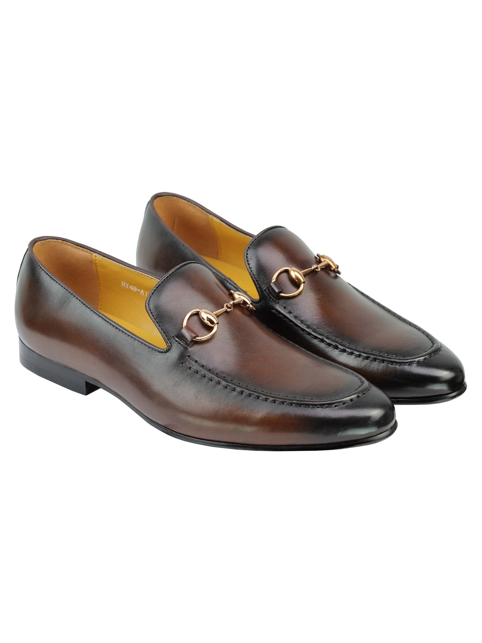 BROWN SNAFFLE BIT LOAFER
