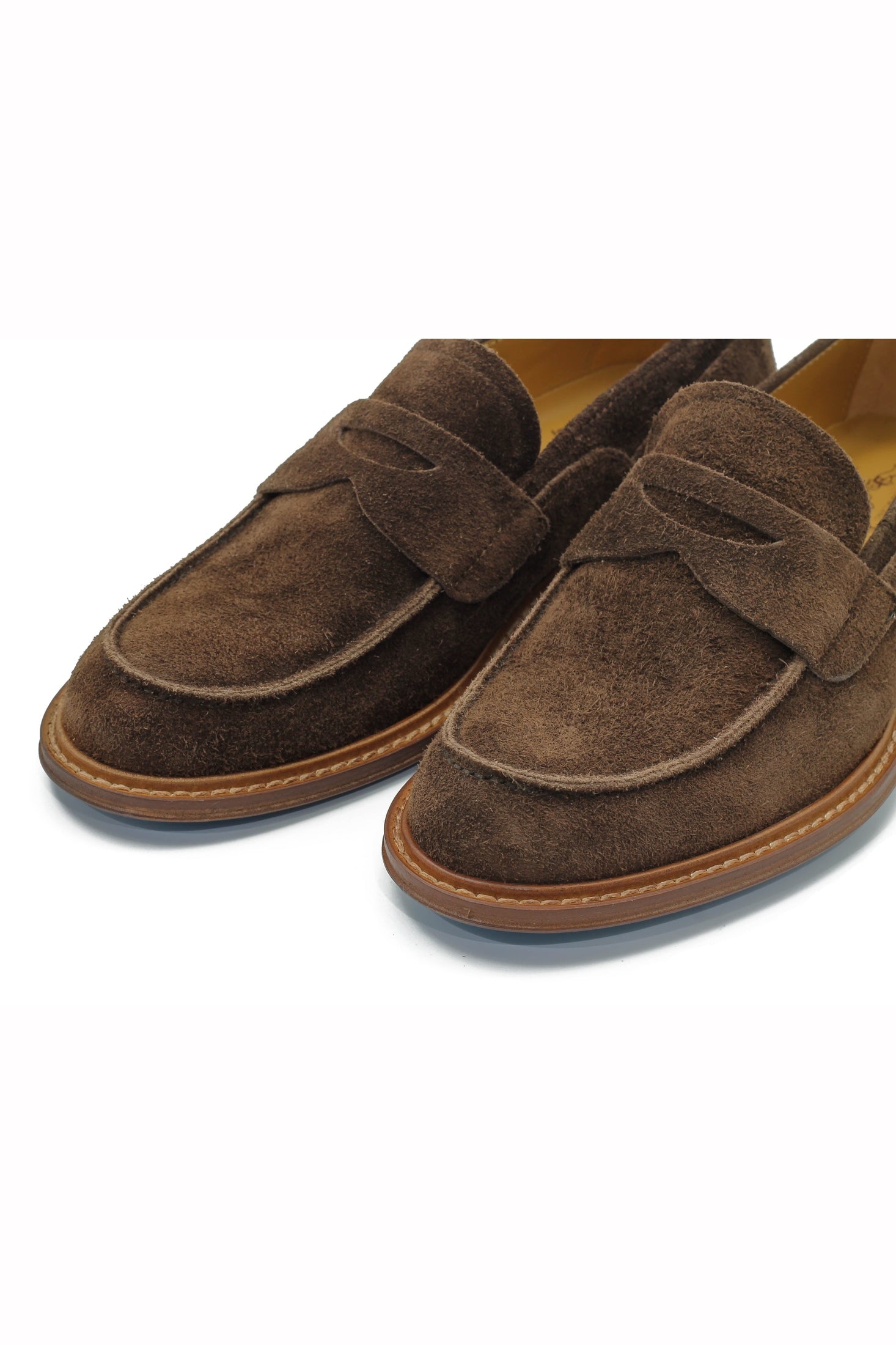 BROWN ITALIAN SUEDE PENNY LOAFER
