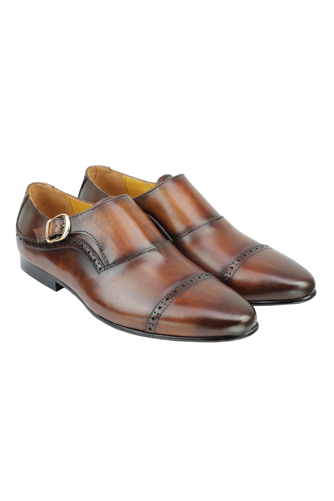 BROWN SINGLE BUCKLE MONK