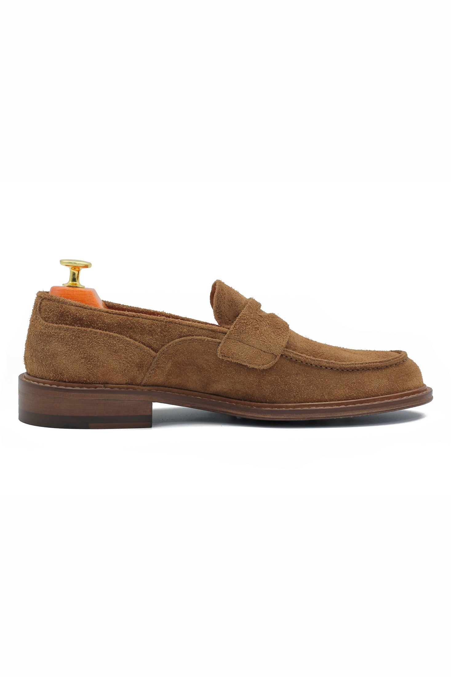 TAN ITALIAN SUEDE PENNY LOAFER