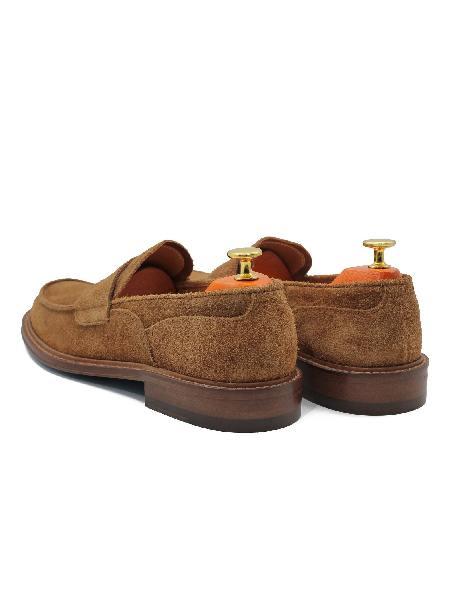 TAN ITALIAN SUEDE PENNY LOAFER