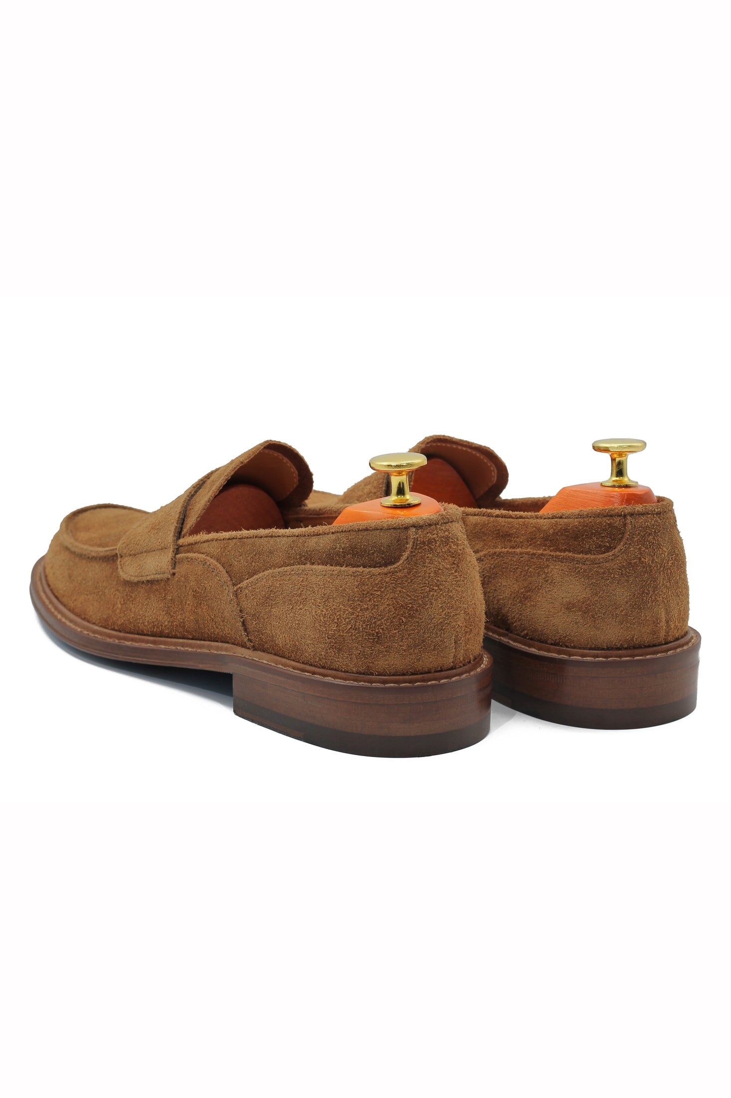 TAN ITALIAN SUEDE PENNY LOAFER