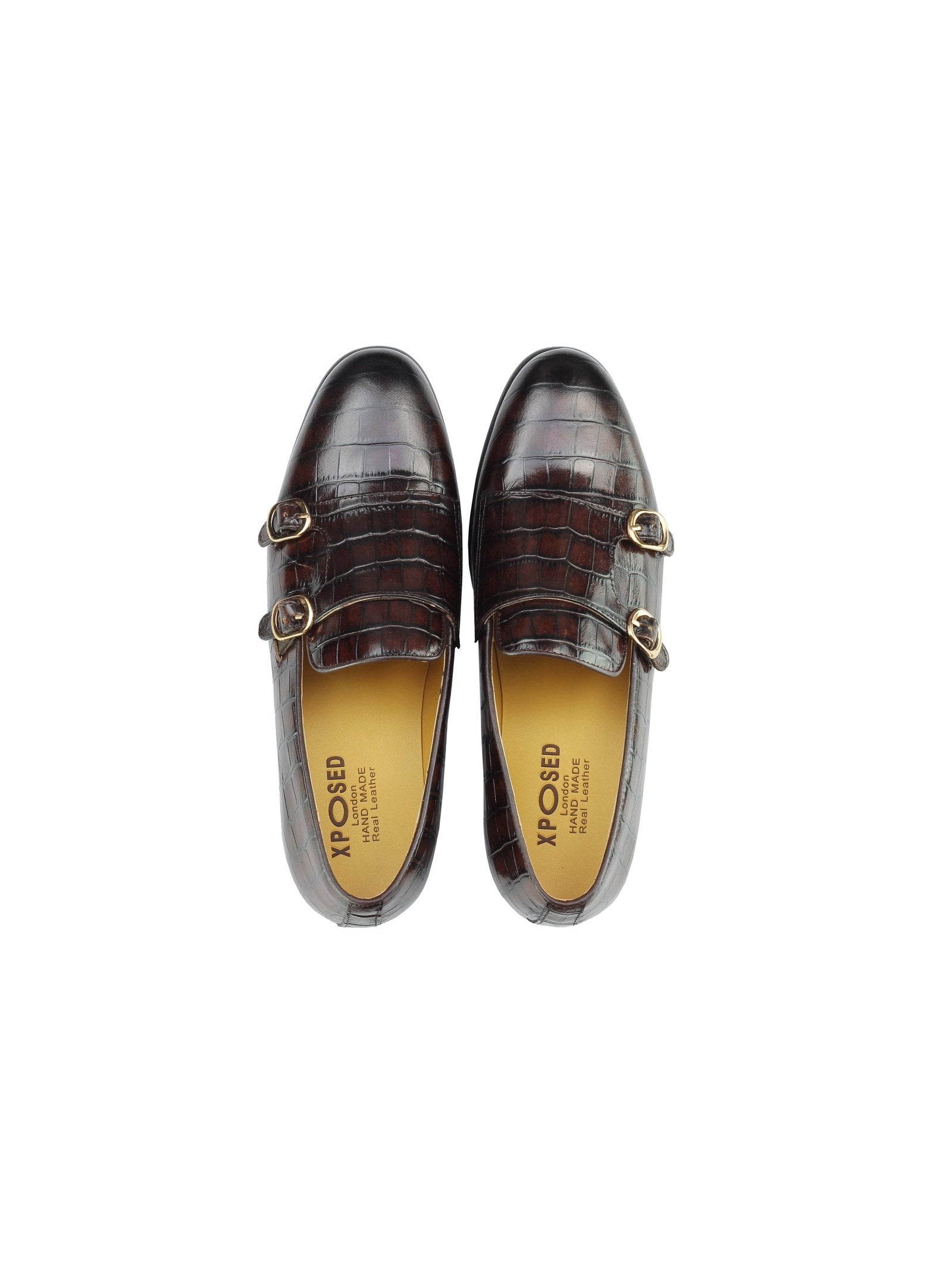 BROWN POLISHED DOUBLE MONKS