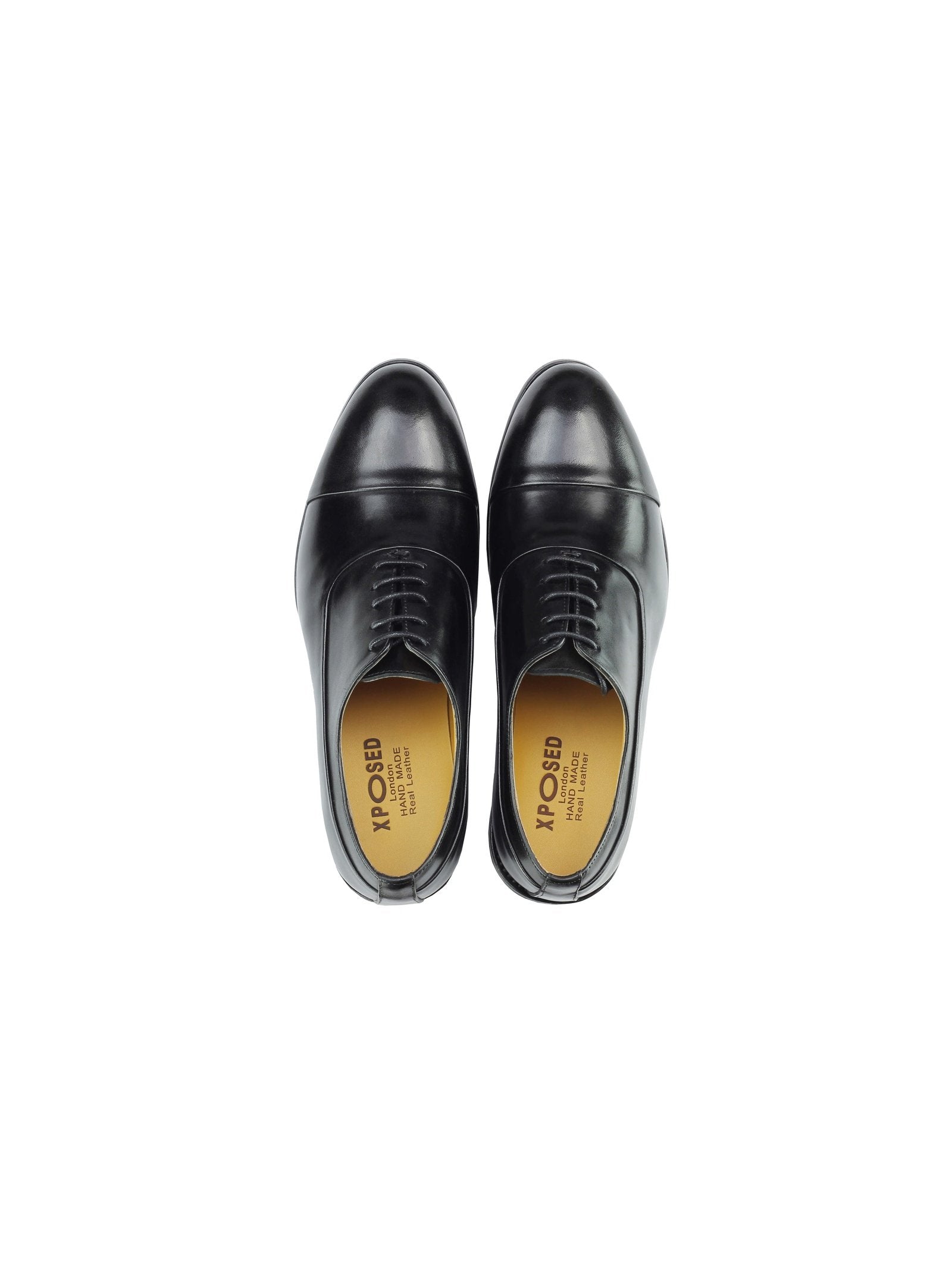 BLACK OXFORDS TOE CAP