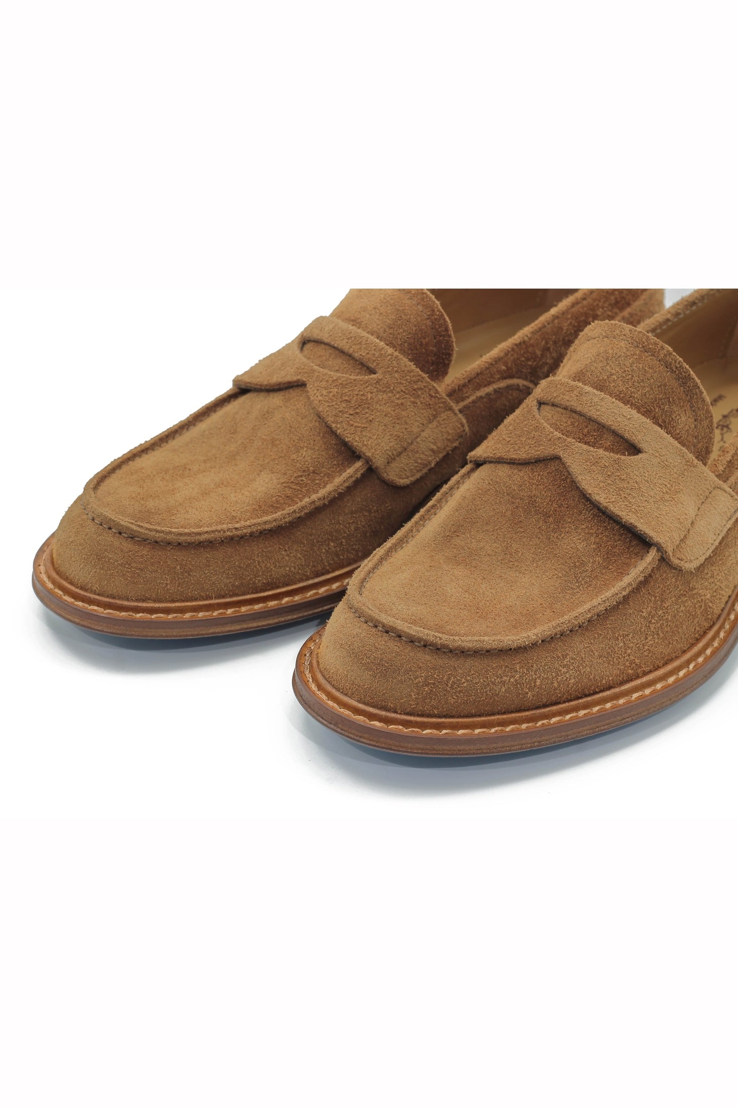TAN ITALIAN SUEDE PENNY LOAFER