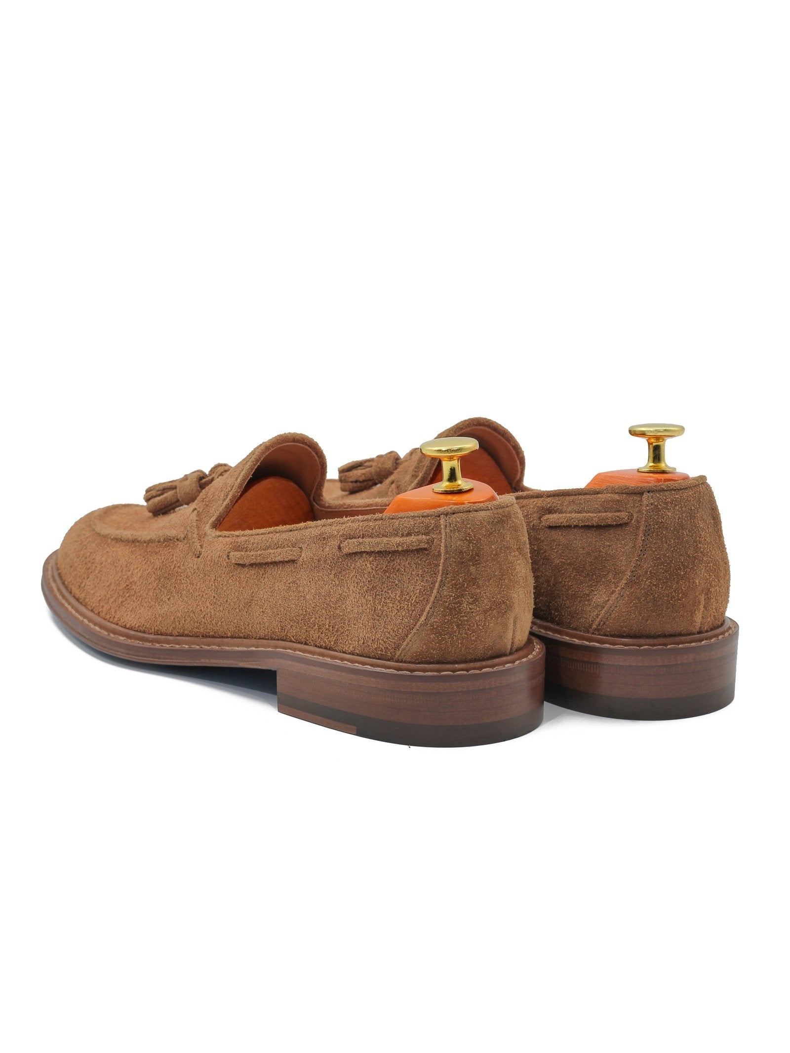TAN ITALIAN SUEDE TASSEL LOAFER